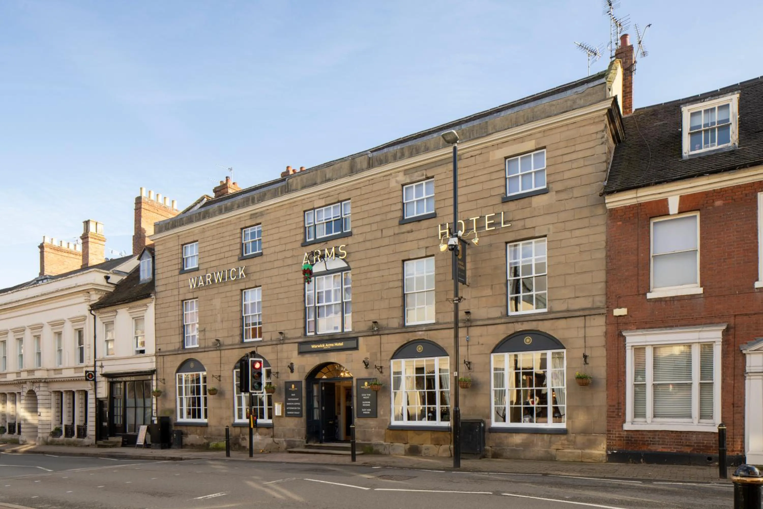 Property building in The Warwick Arms Hotel - The Coaching Inn Group