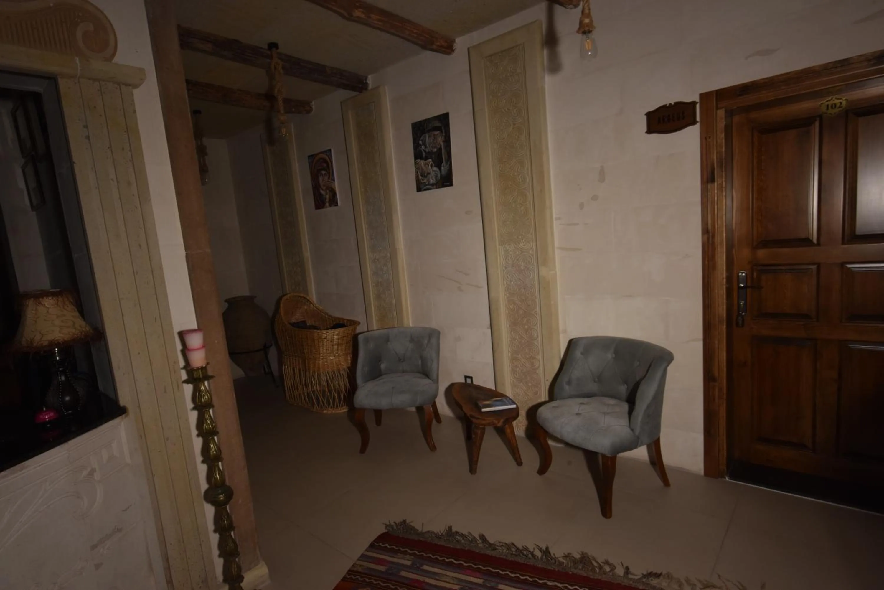 Seating area in EL NAZAR STONE SUİTE