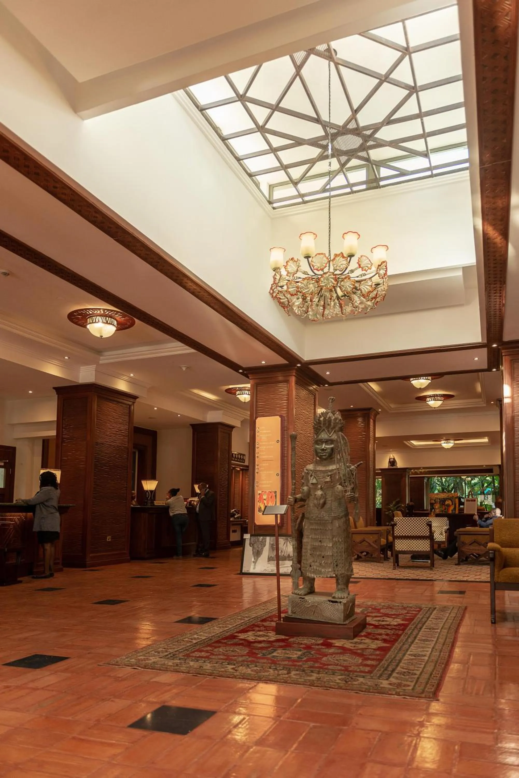 Lobby or reception in Nairobi Serena Hotel