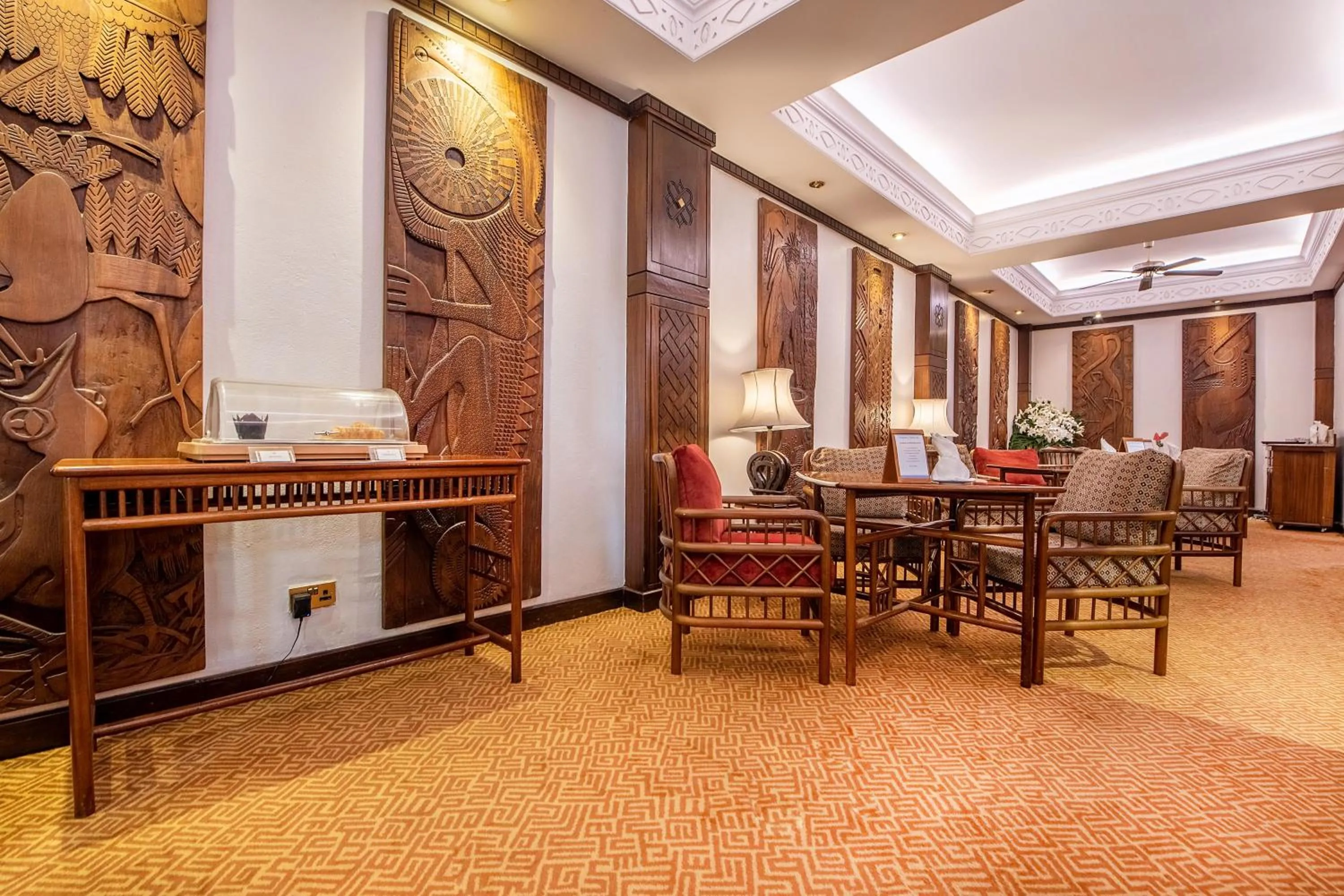 Dining area in Nairobi Serena Hotel