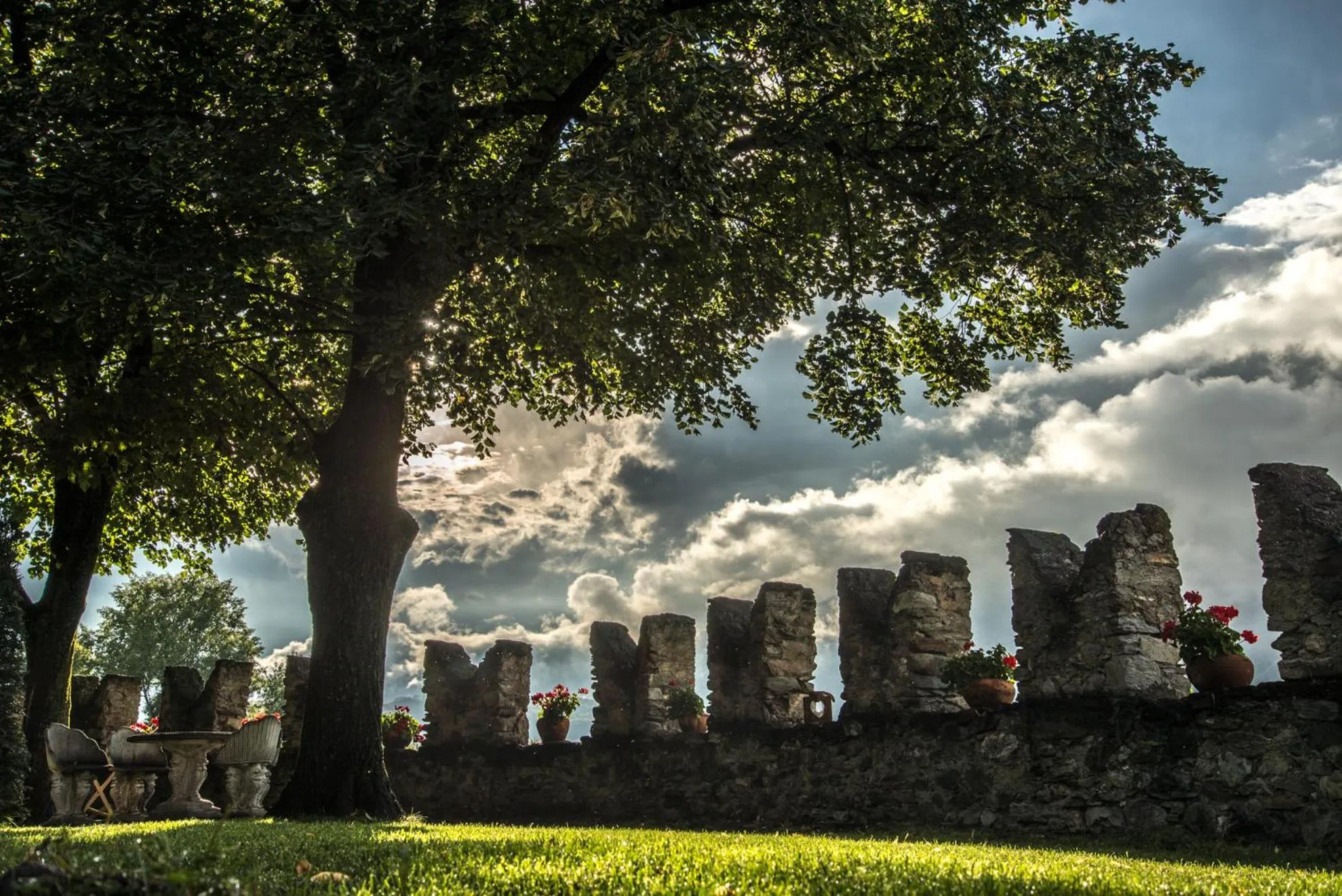 Garden in B&B La Tour de Villa