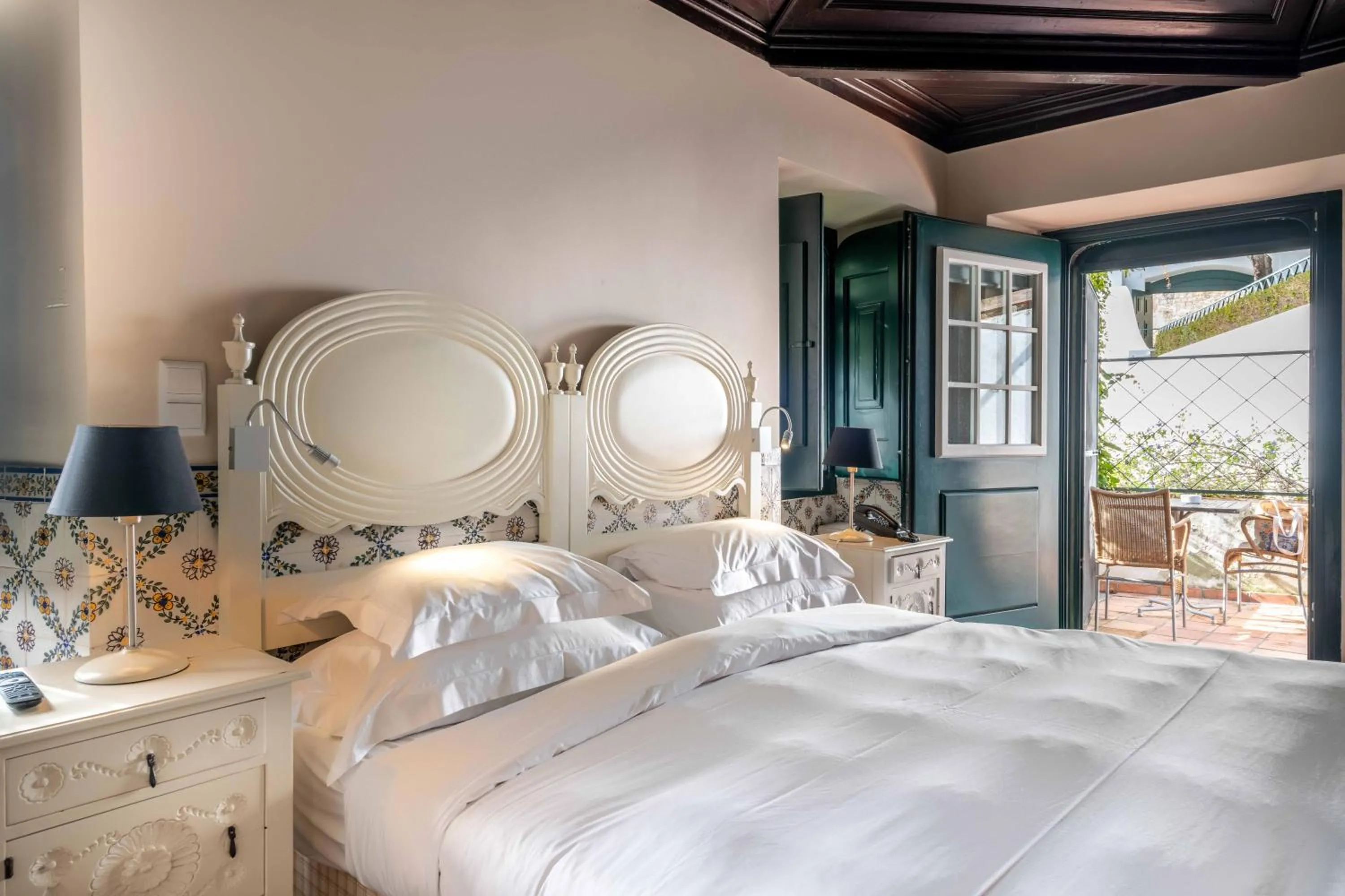 Bed in Pousada Castelo de Obidos