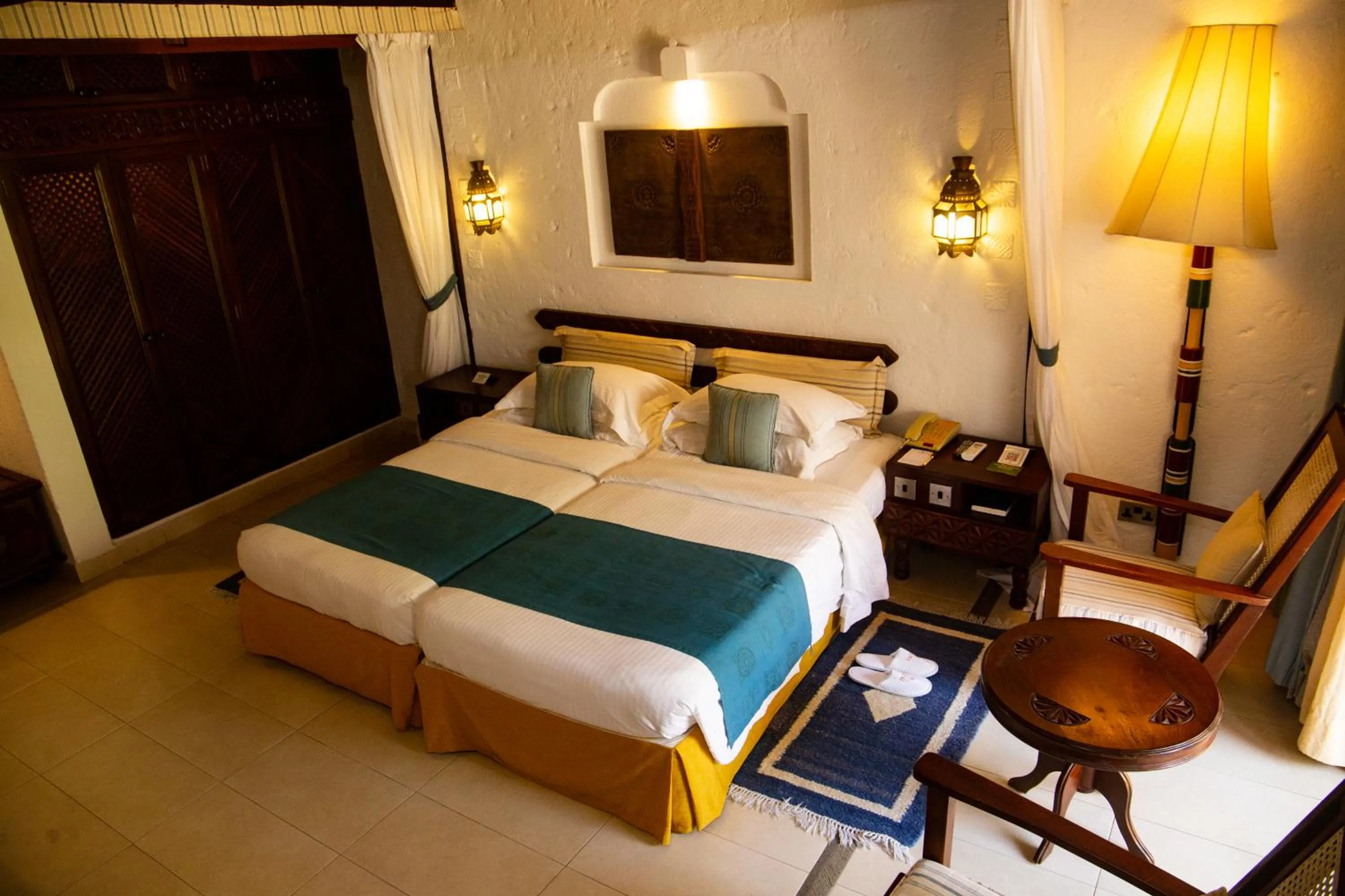 Bed in Serena Beach Resort & Spa