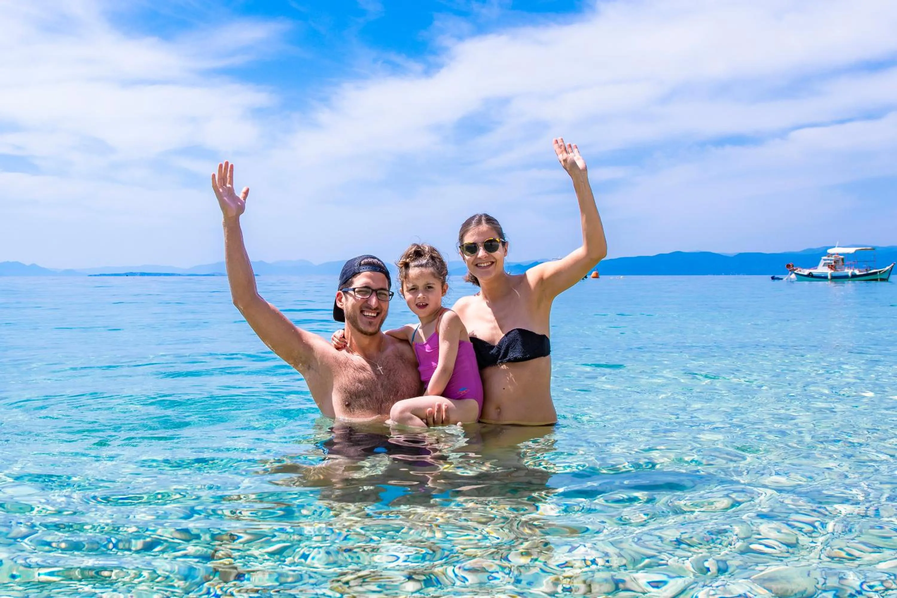 Family in SUN HOTEL KINETA Beach Front