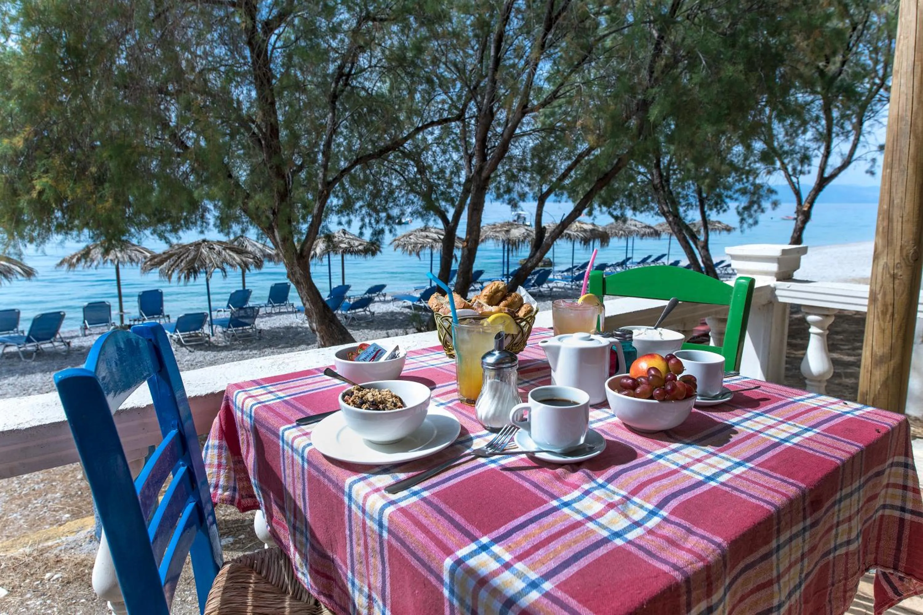 Breakfast in SUN HOTEL KINETA Beach Front