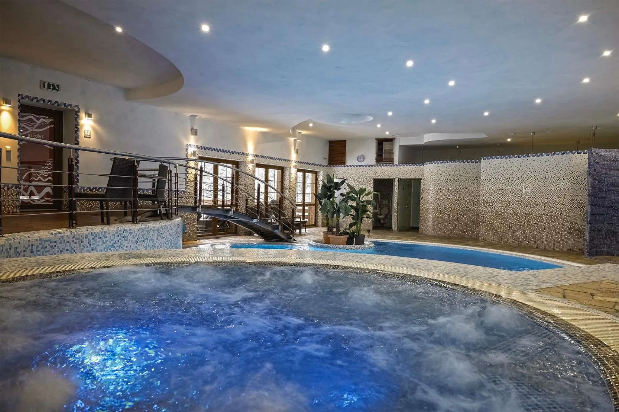 Hot Tub in Hotel Troyer