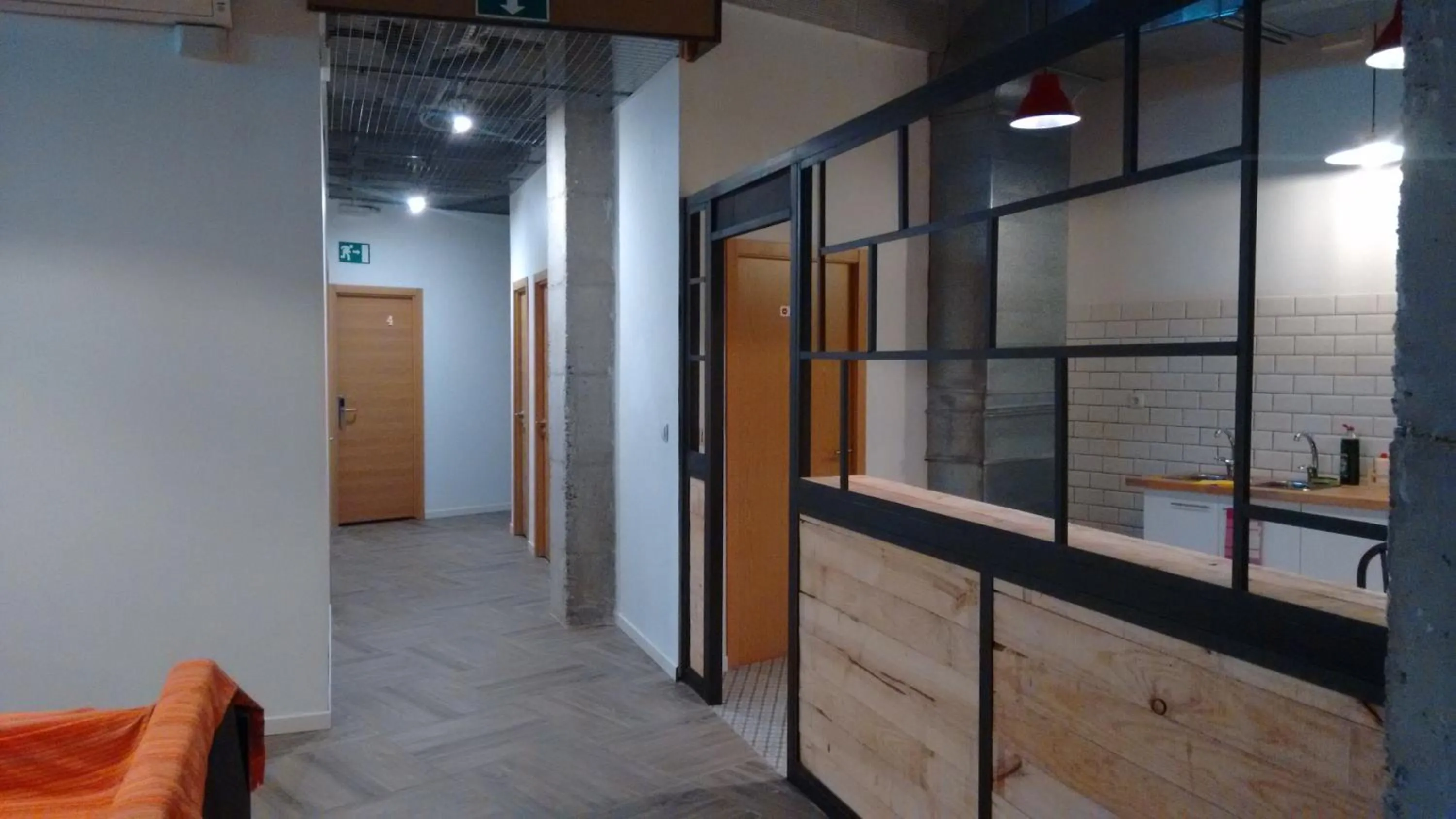 Communal kitchen in The Market Hostel