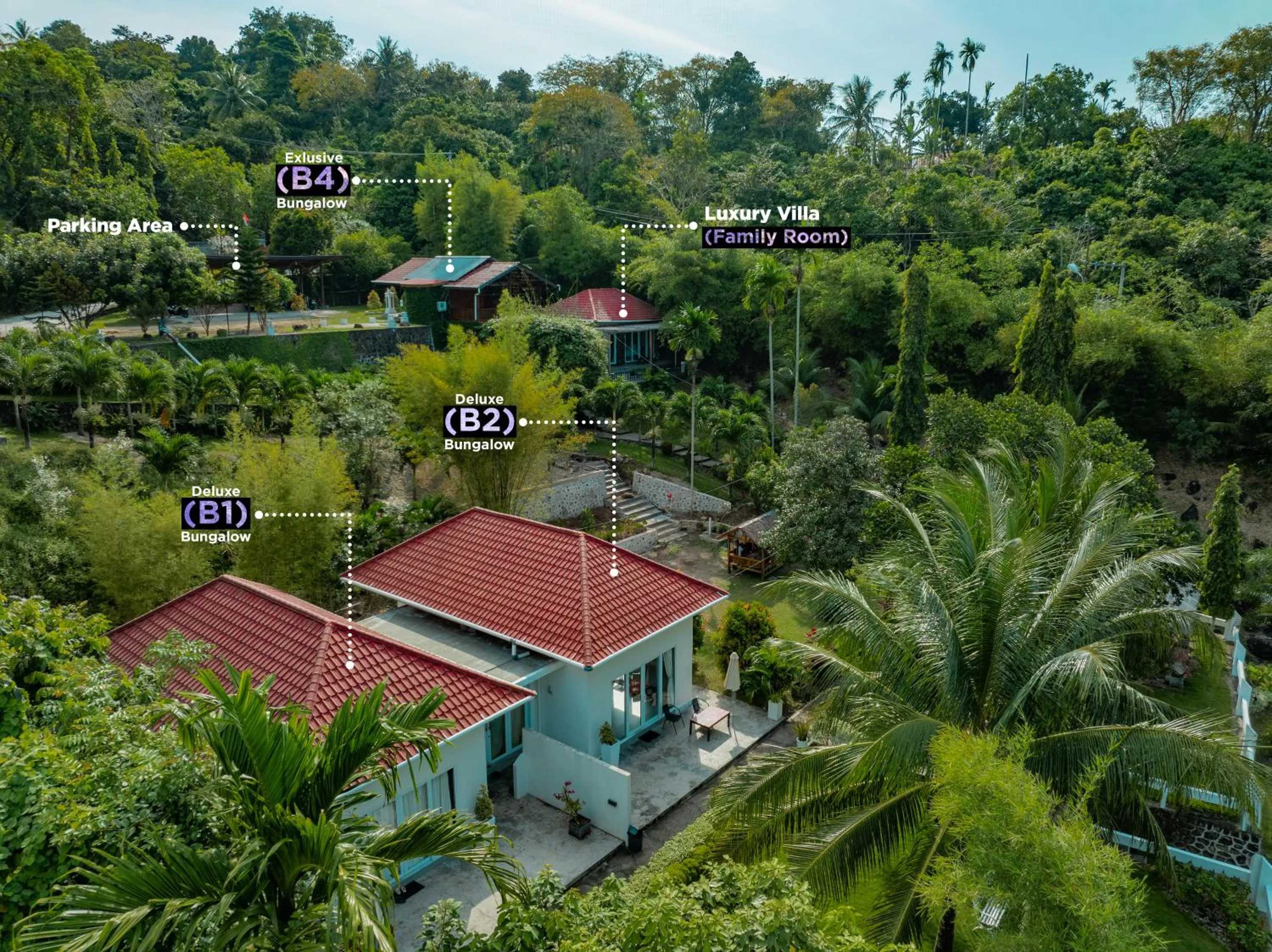 Location in The Hawk's Nest Resort