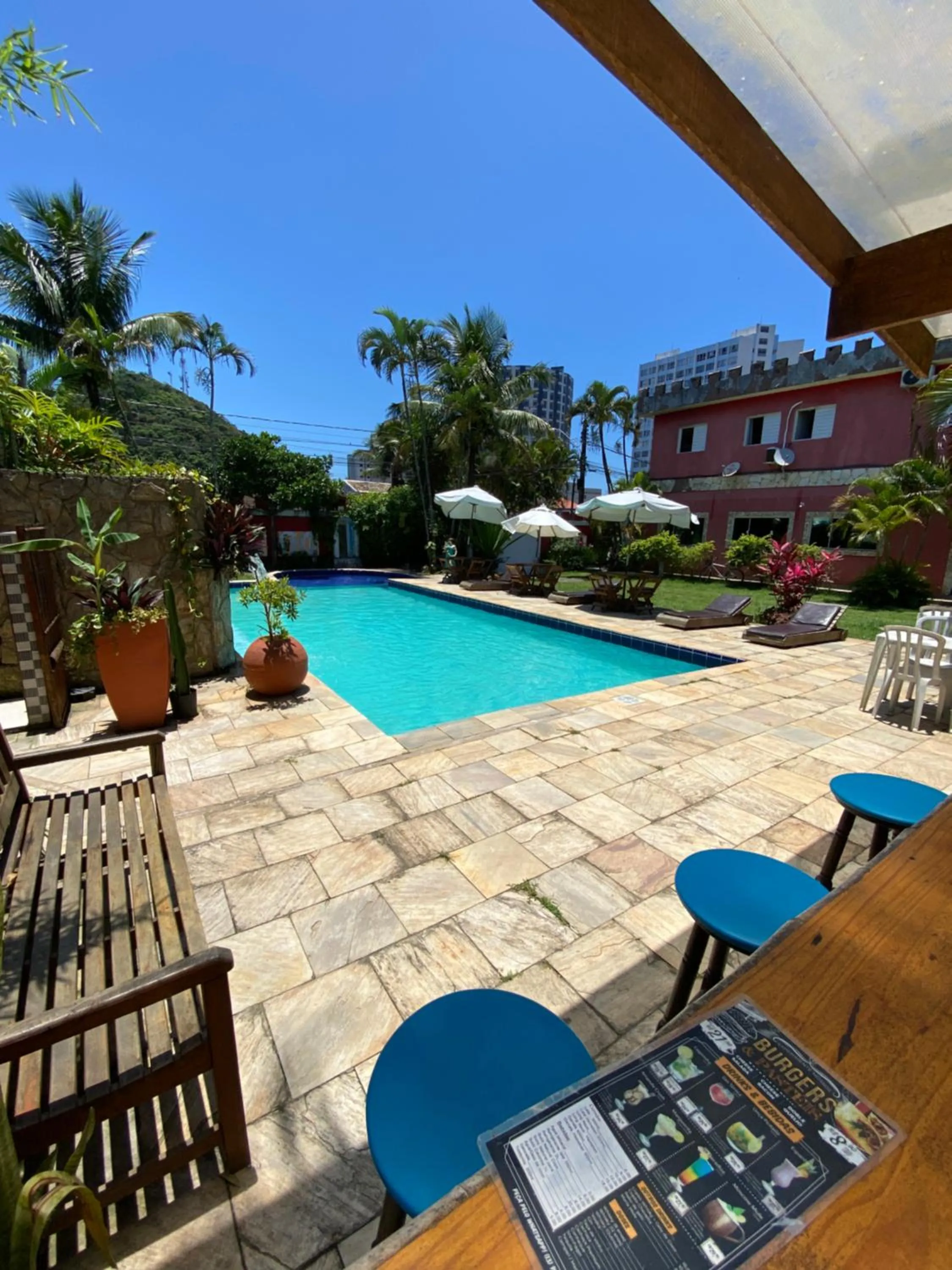 Pool view in Pousada Dolce Vita