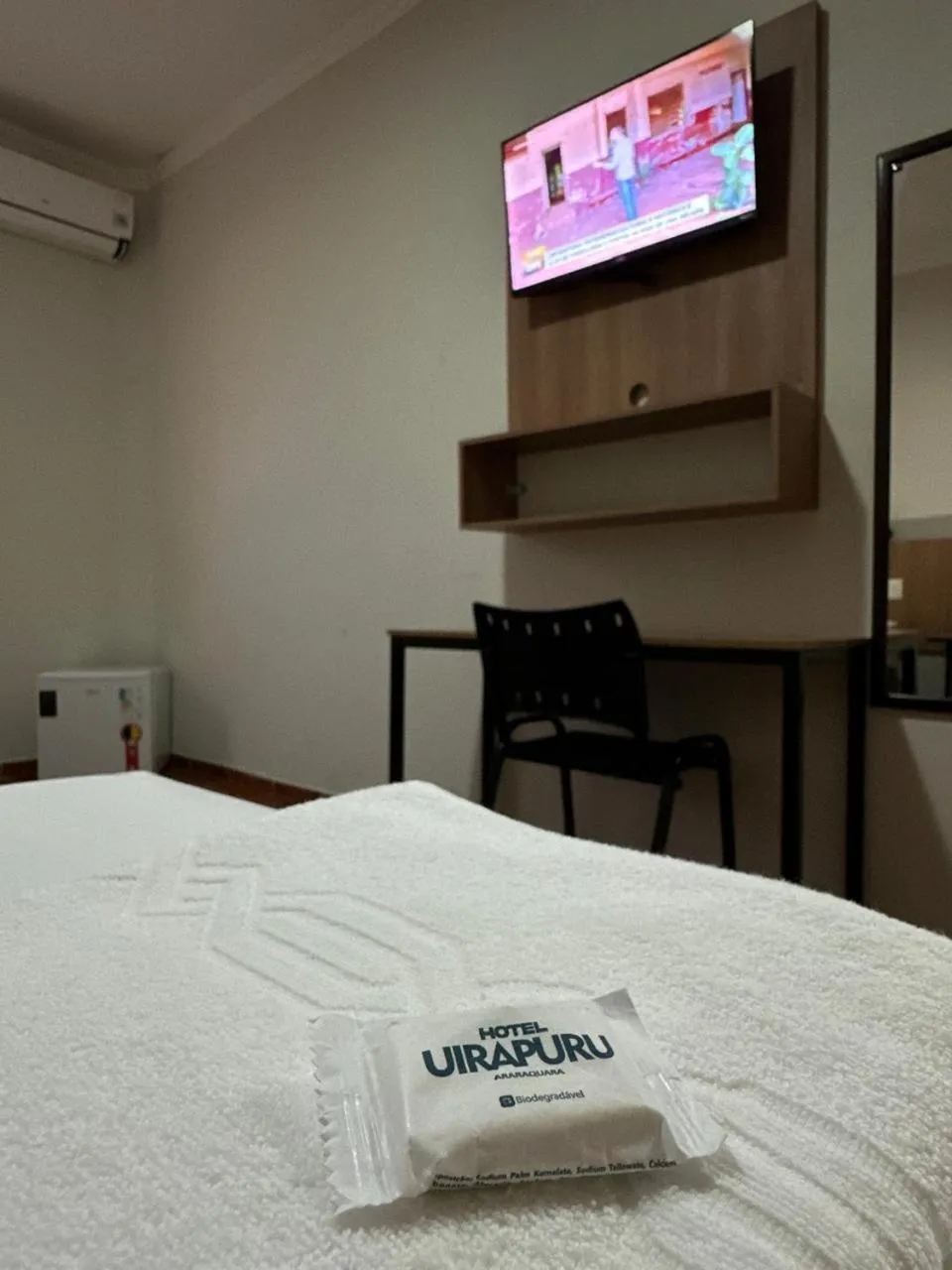 Bed in Novo Hotel Uirapuru