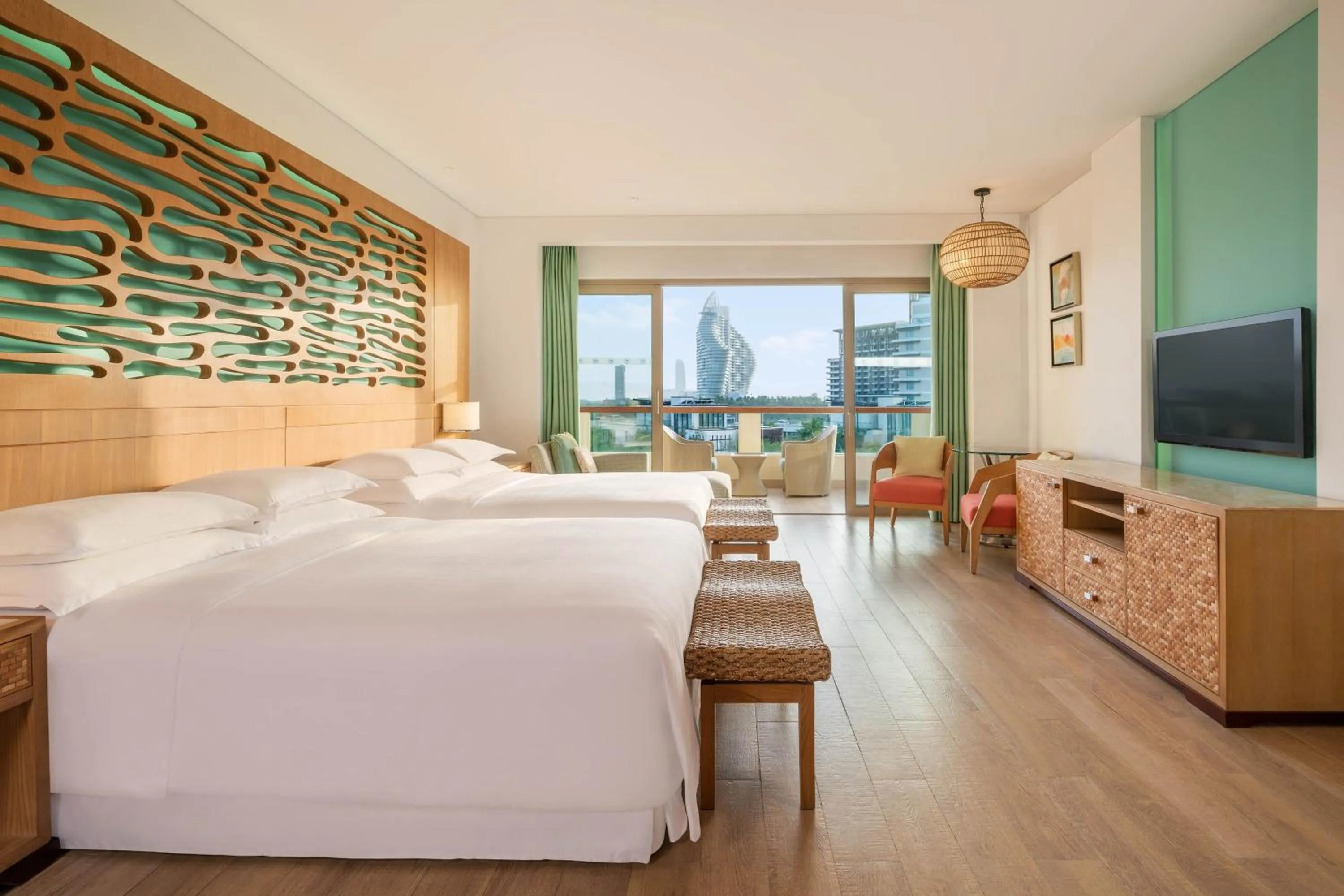 Photo of the whole room, Bed in Sheraton Sanya Haitang Bay Resort