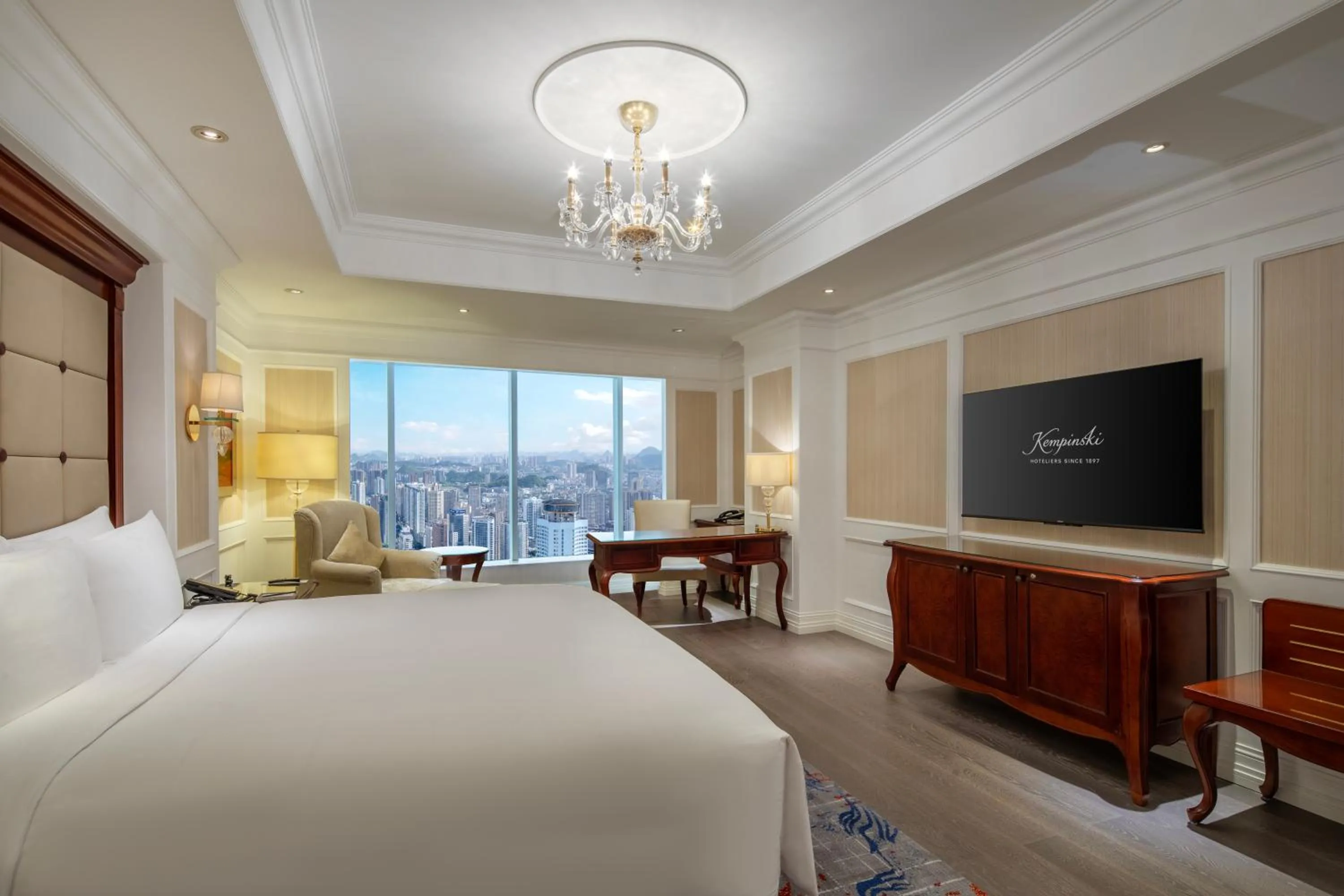 Bed in Kempinski Hotel Guiyang