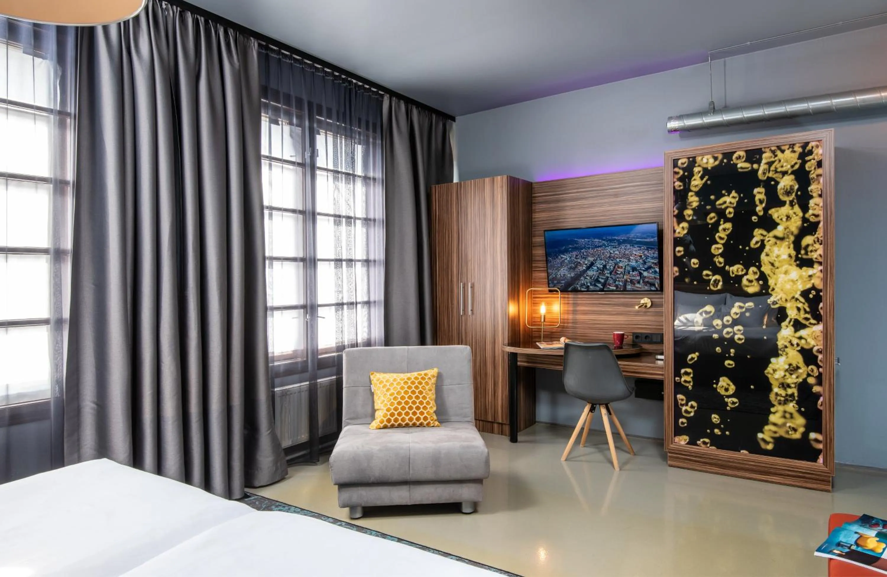Photo of the whole room, Bed in NYX Hotel Prague by Leonardo Hotels