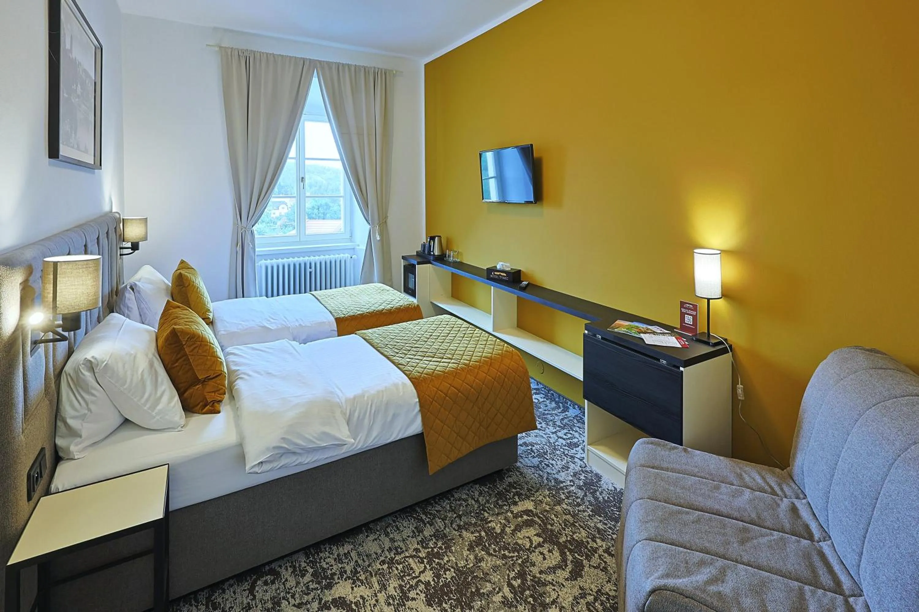 Photo of the whole room, Bed in Hotel Tynec