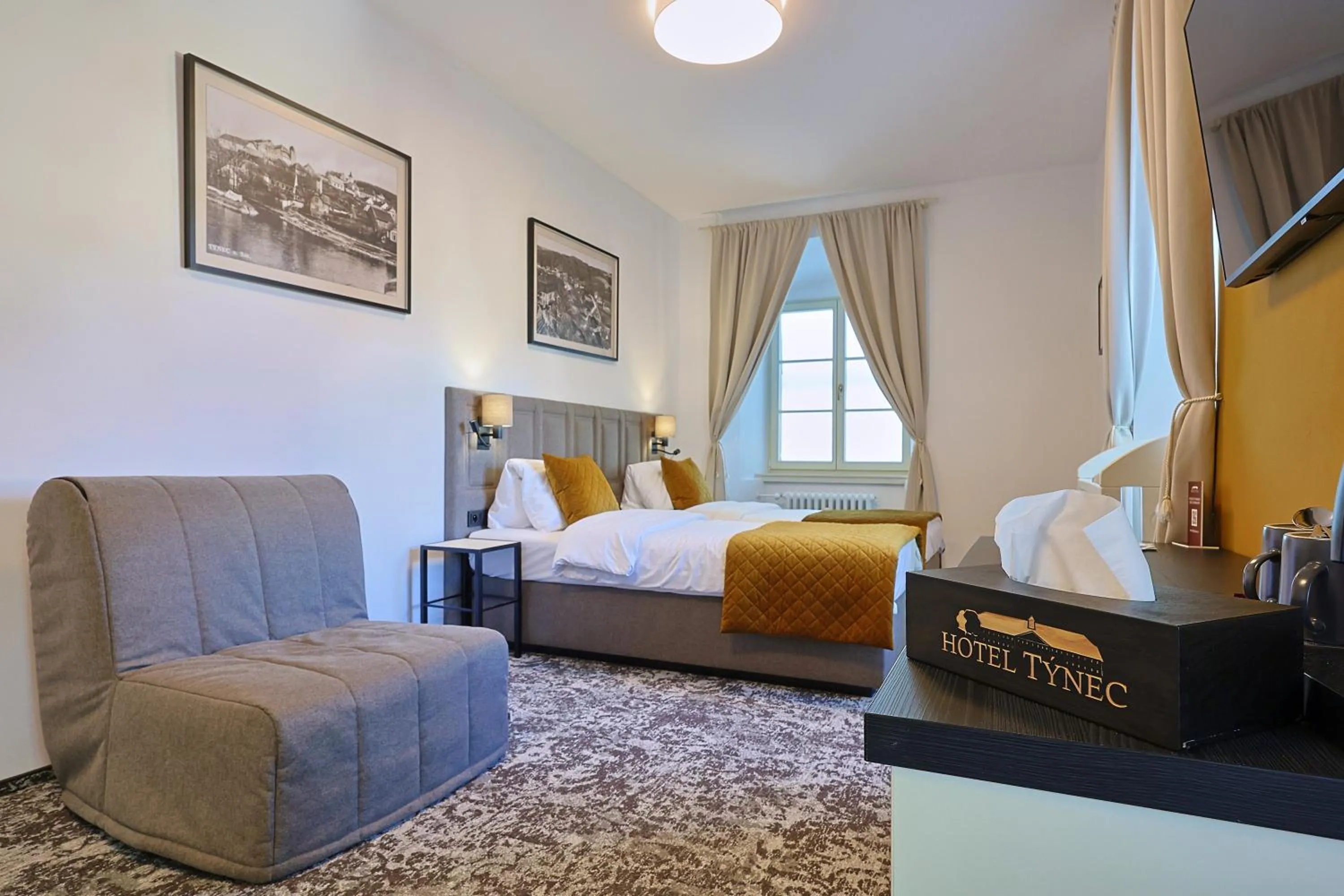 Photo of the whole room, Bed in Hotel Tynec