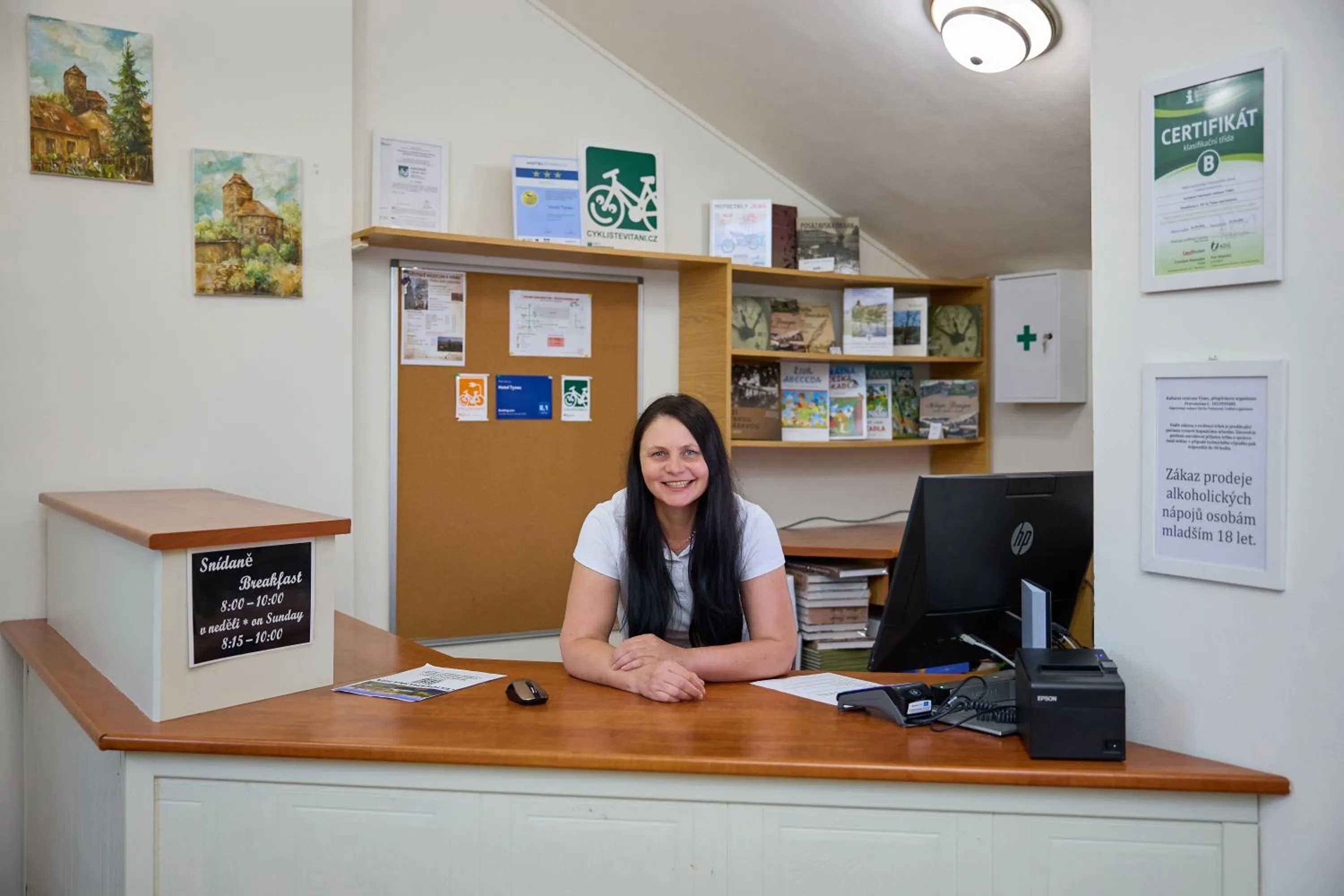 Lobby or reception in Hotel Tynec