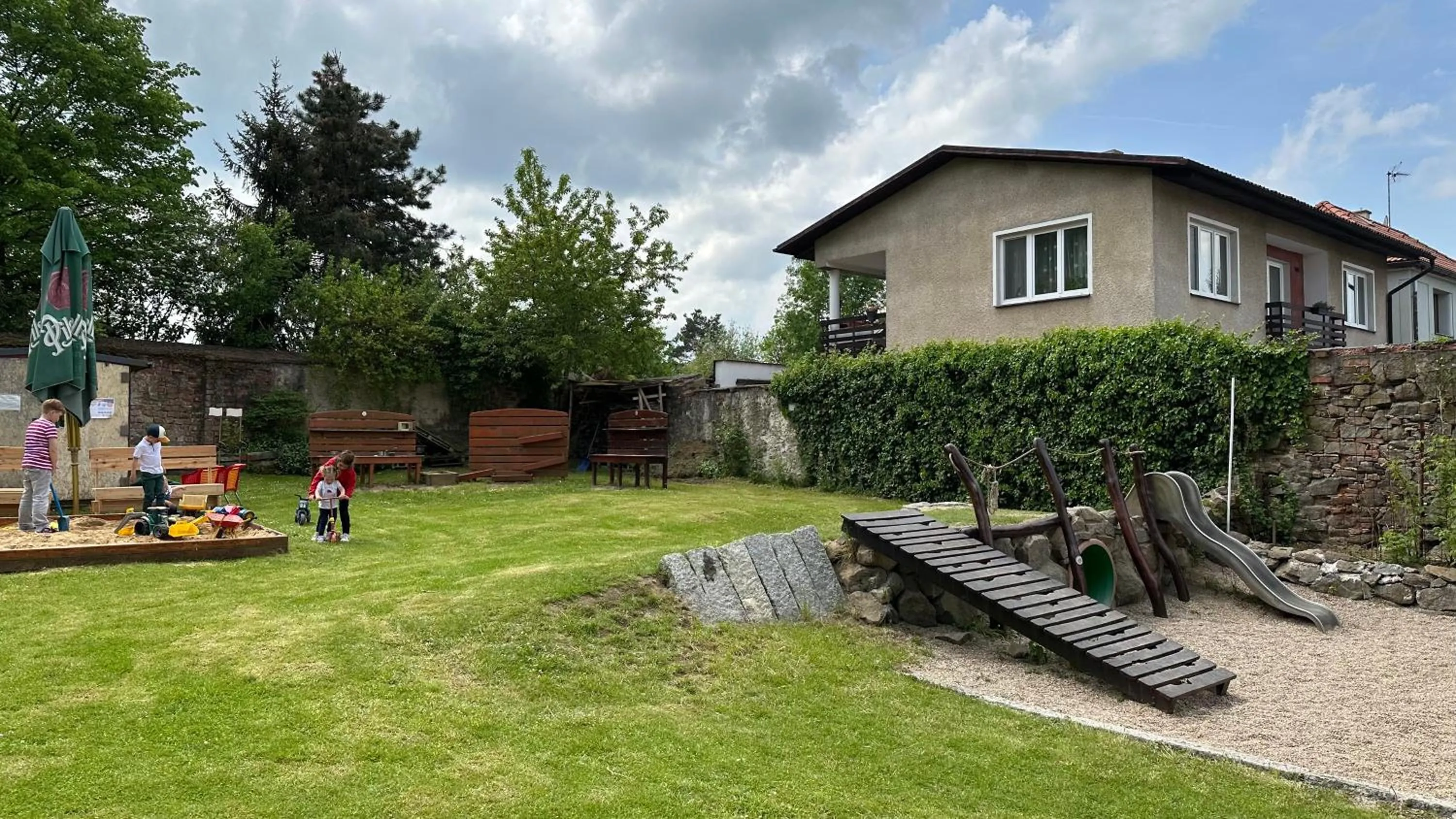 Garden in Hotel Tynec