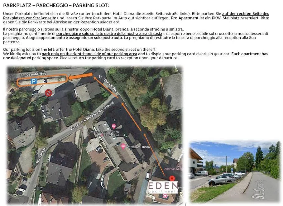 Parking in Eden Apartments