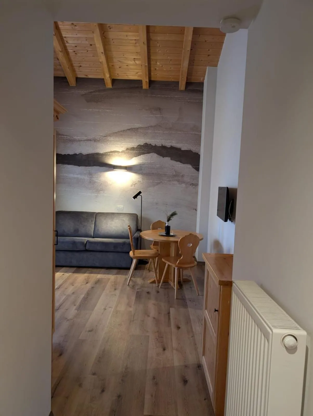 Living room in Eden Apartments