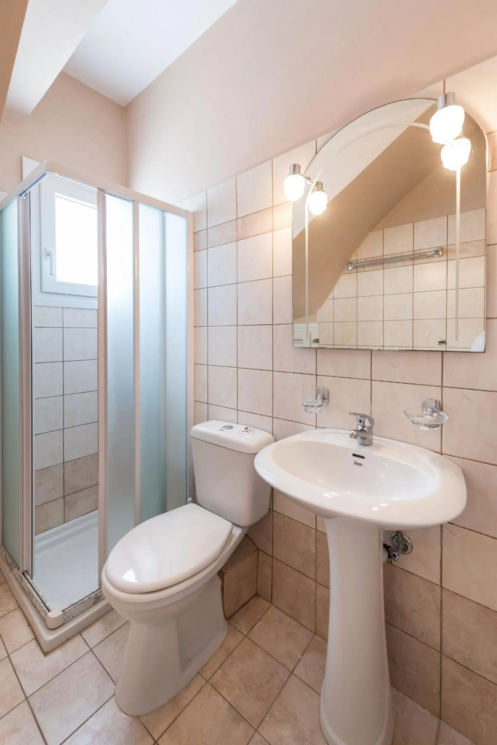 Bathroom in Lorenzo Villas with Private Pool, 200m from the beach, by ZanteWize