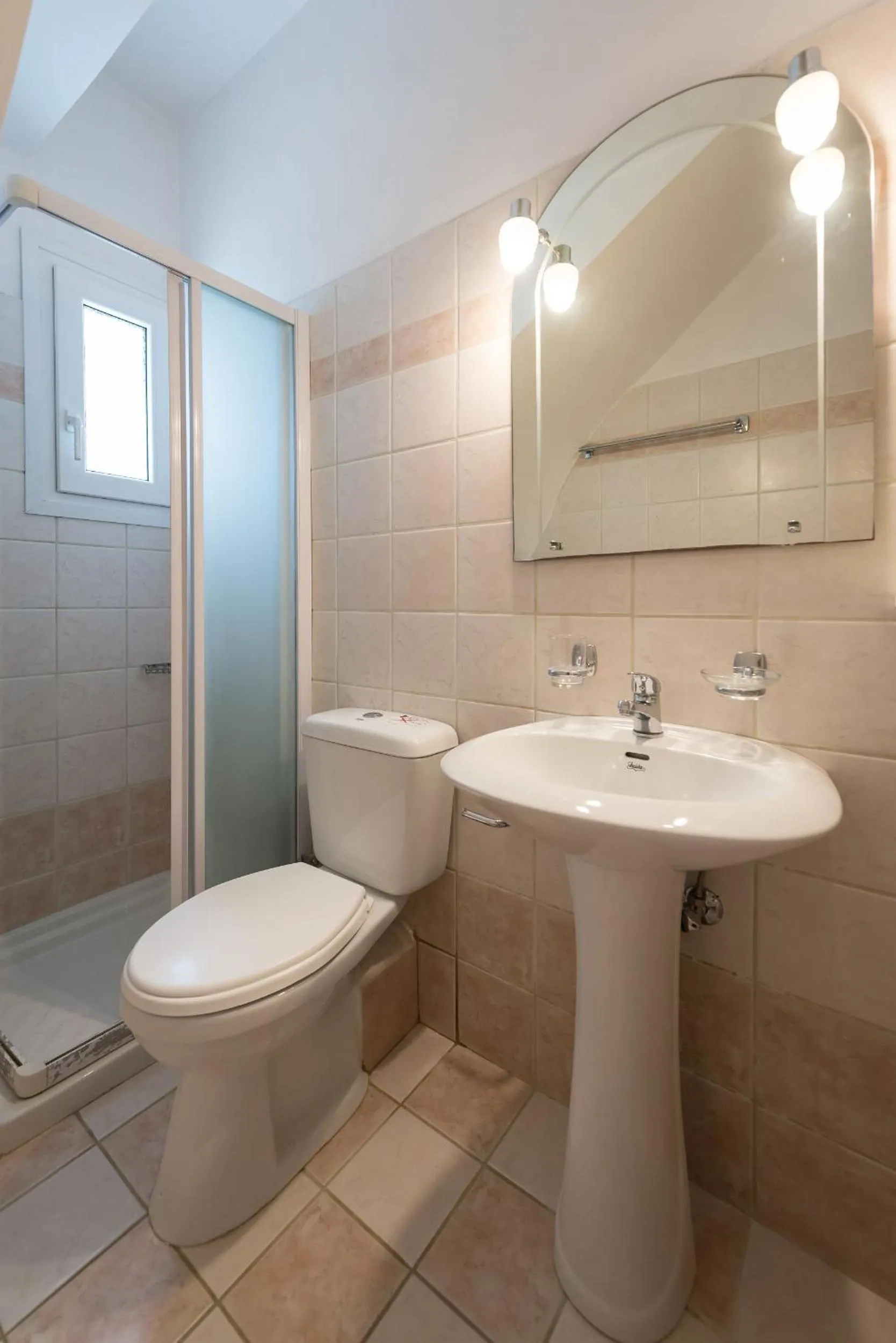 Bathroom in Lorenzo Villas with Private Pool, 200m from the beach, by ZanteWize