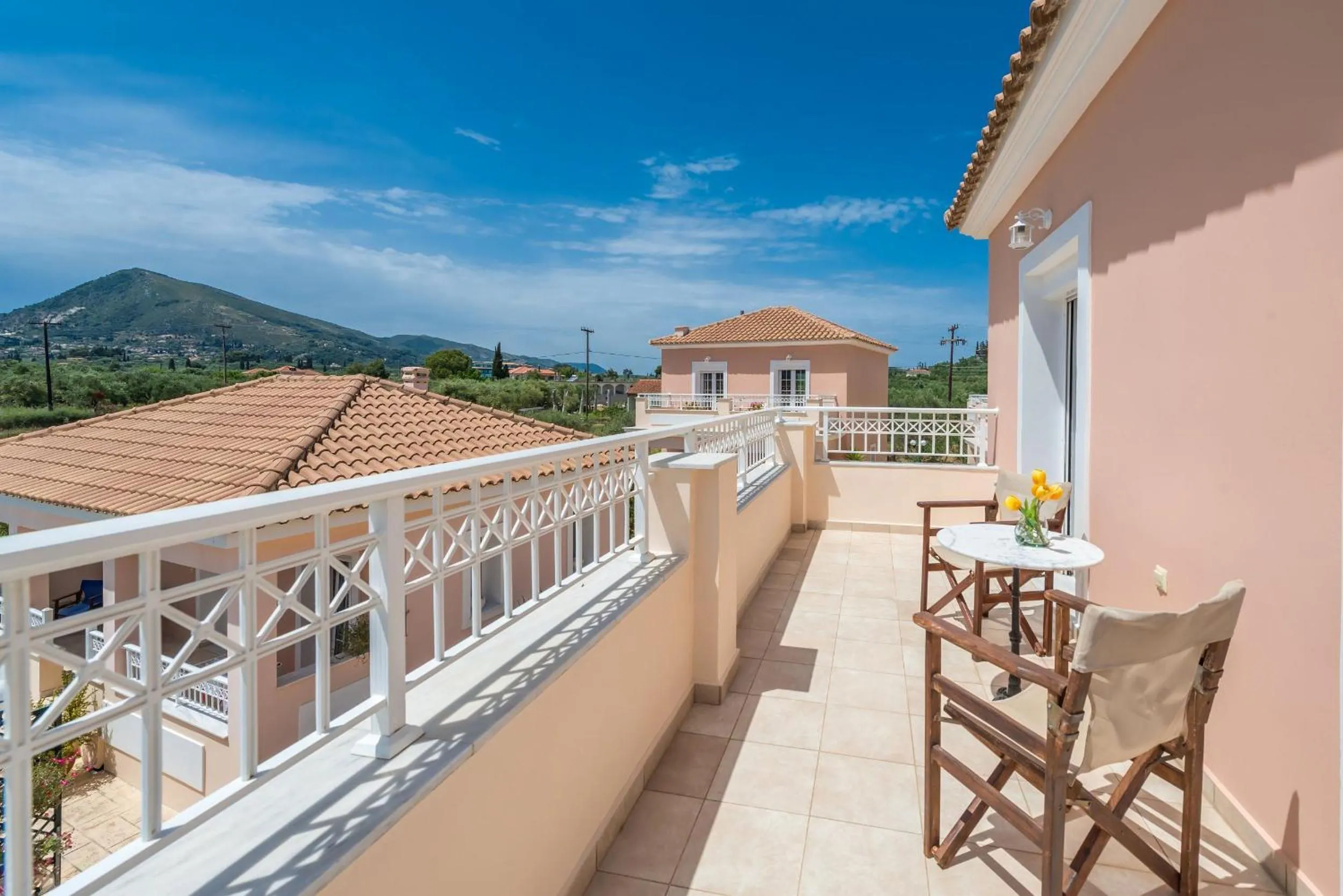 Balcony/Terrace in Lorenzo Villas with Private Pool, 200m from the beach, by ZanteWize