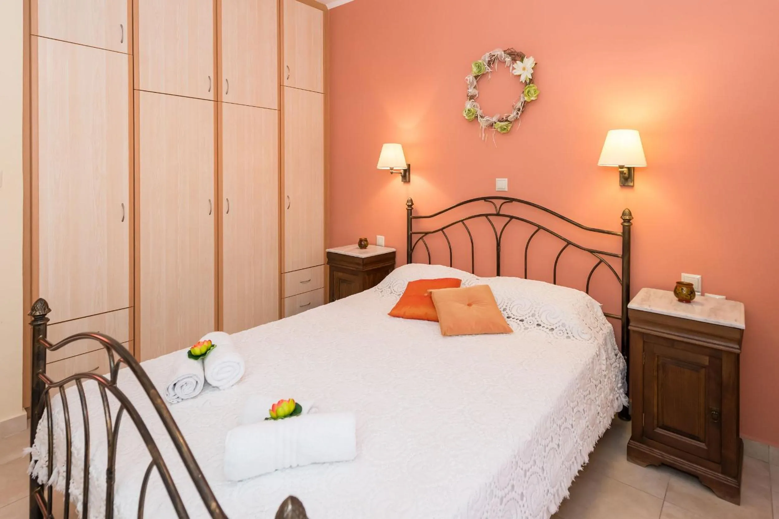 Bedroom, Bed in Lorenzo Villas with Private Pool, 200m from the beach, by ZanteWize