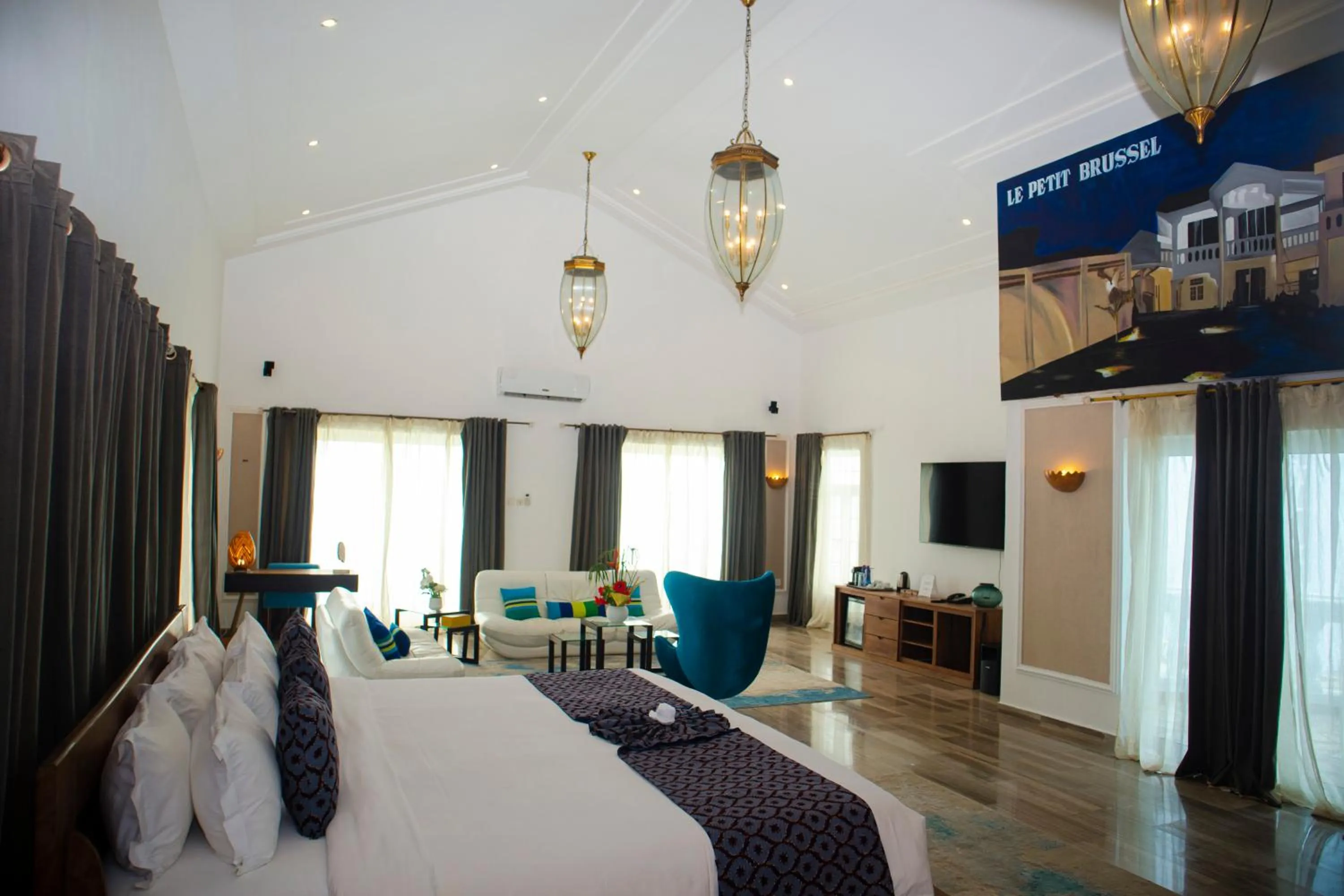 Bed in Hotel Petit Brussel