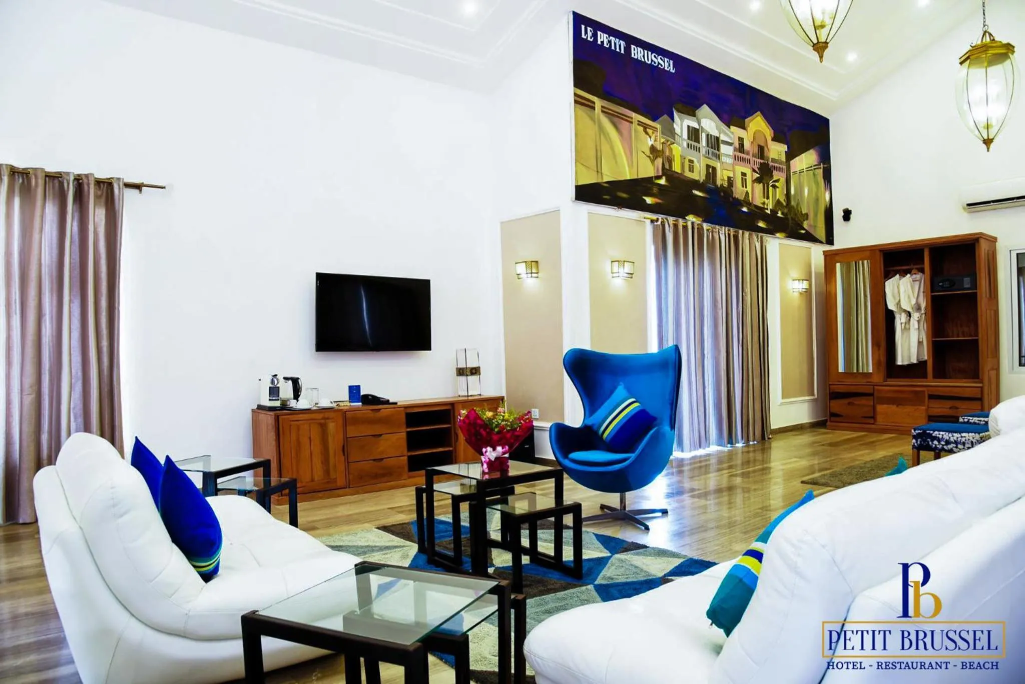 Seating area in Hotel Petit Brussel