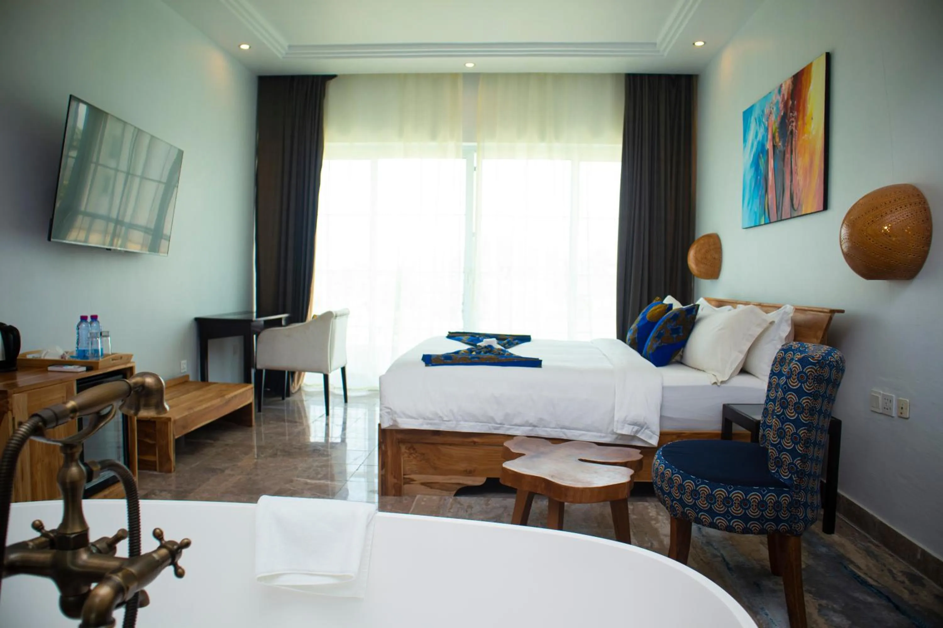 Bed in Hotel Petit Brussel