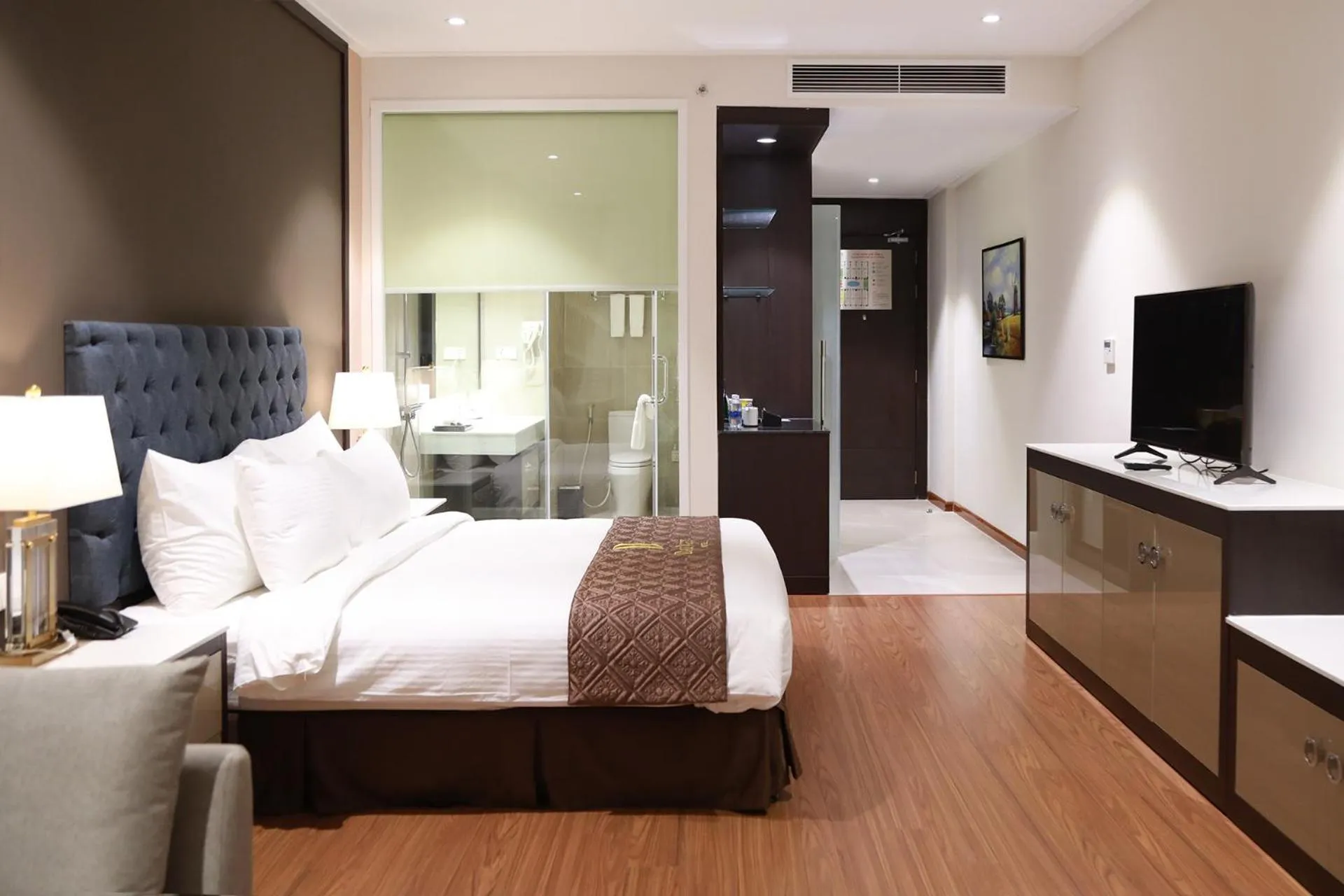 Bed in Dai Viet Hotel