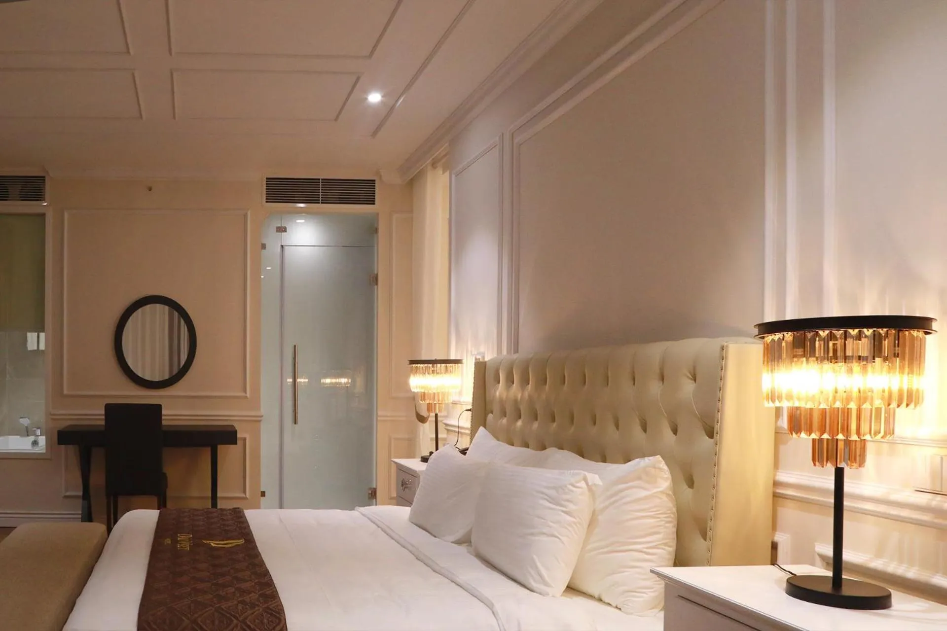 Bed in Dai Viet Hotel