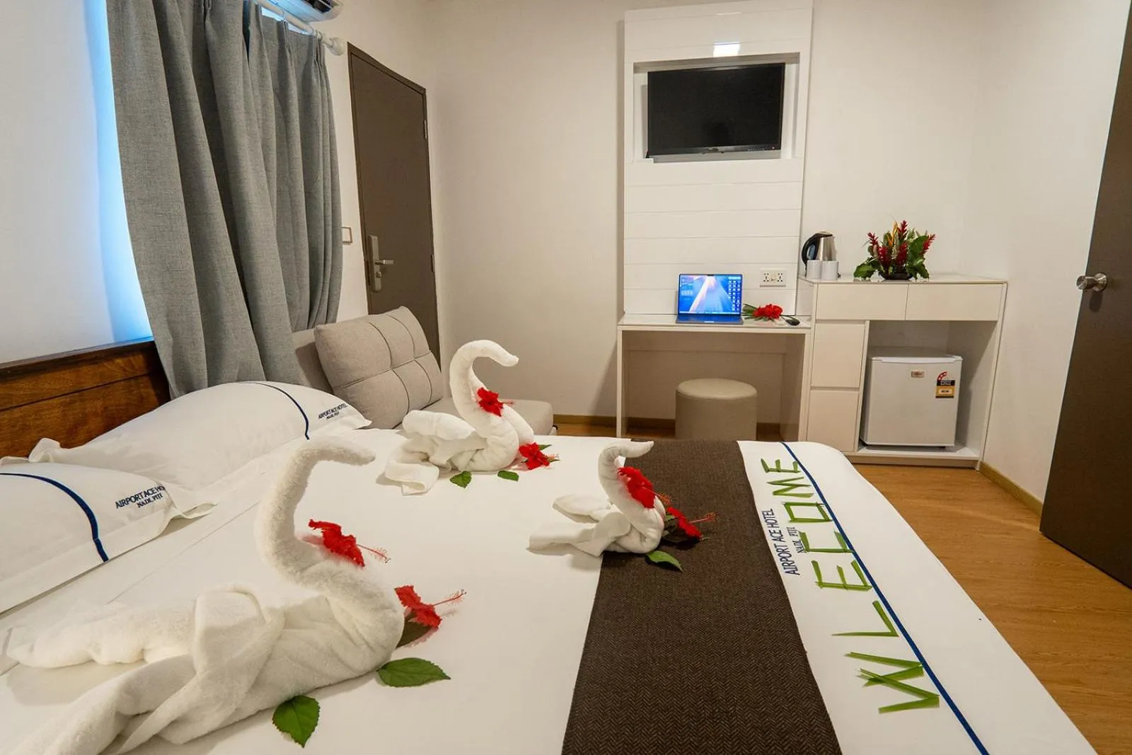 Bed in Airport Ace Hotel