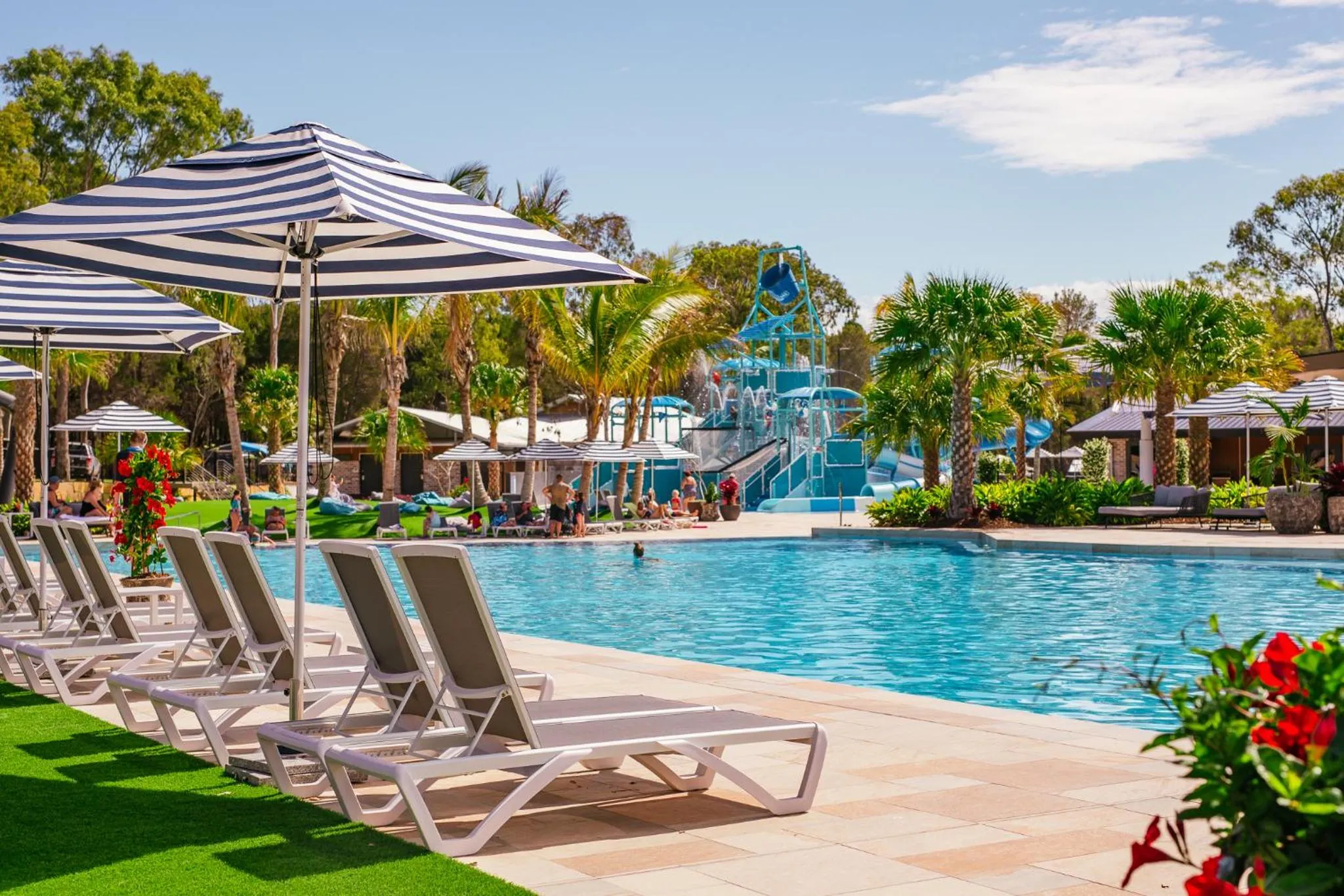 Swimming pool in BIG4 Sandstone Point Holiday Resort Bribie Island
