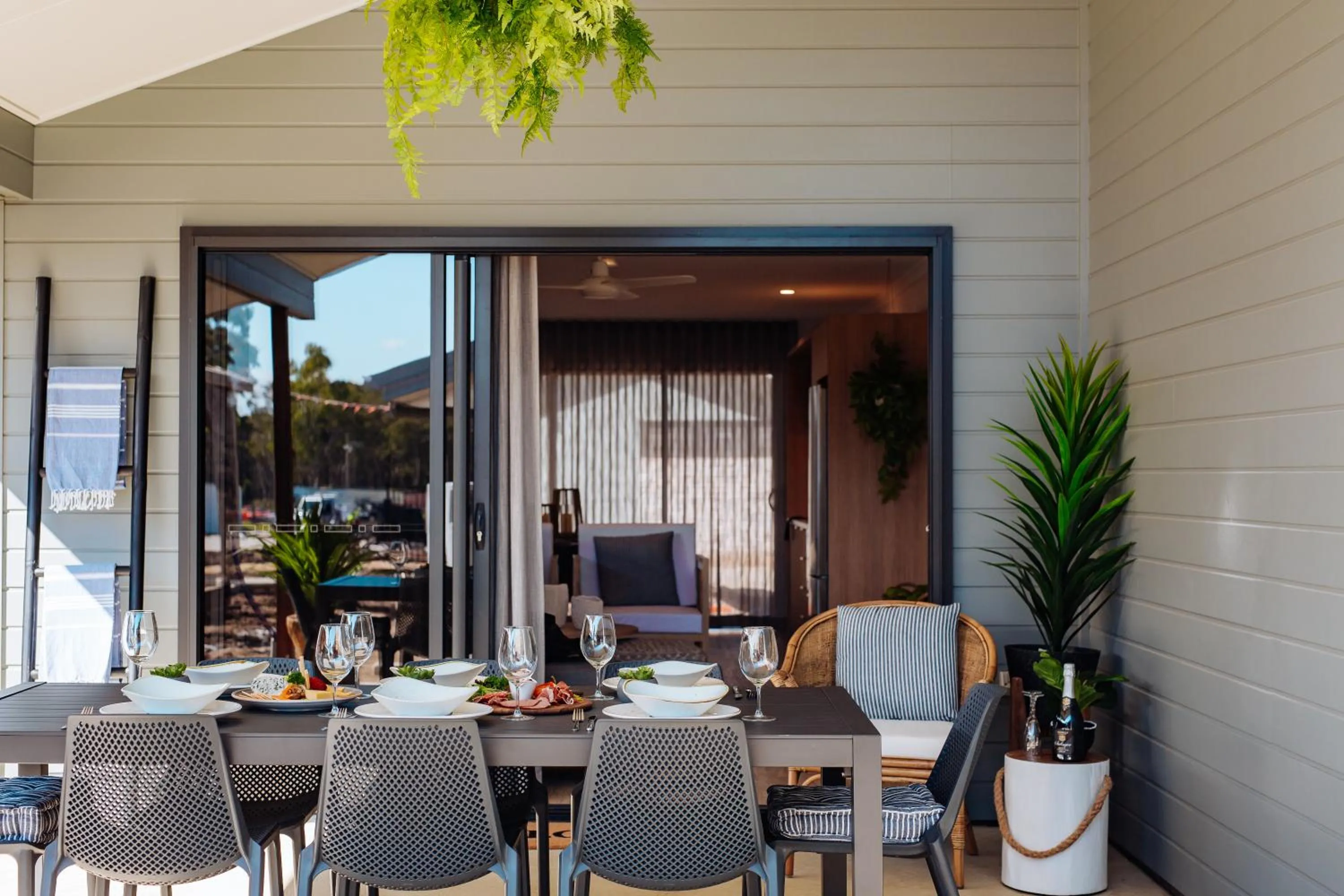 Patio in BIG4 Sandstone Point Holiday Resort Bribie Island