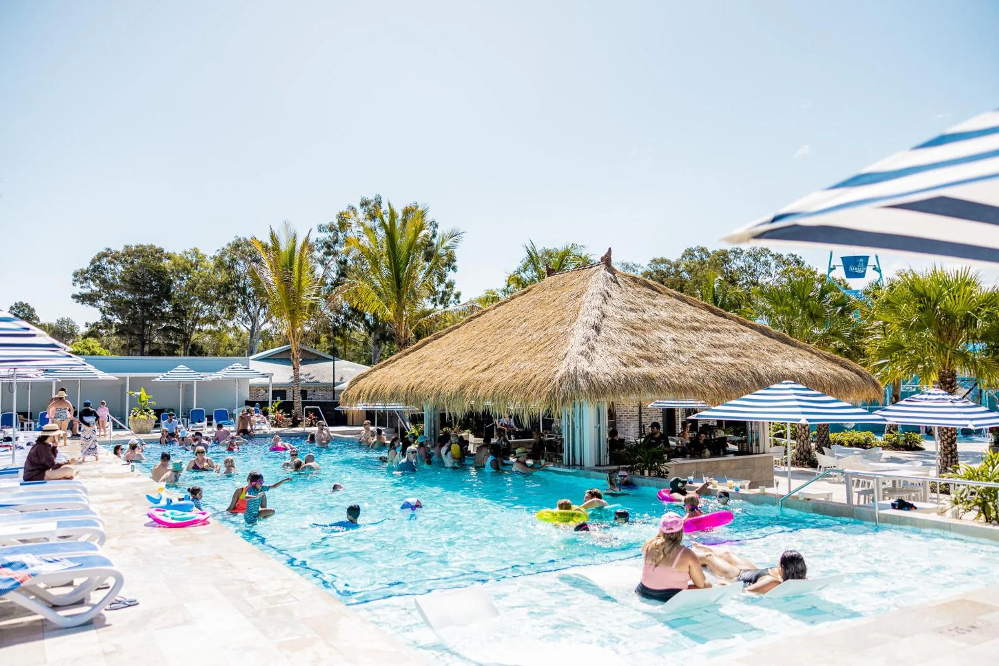 Swimming pool in BIG4 Sandstone Point Holiday Resort Bribie Island