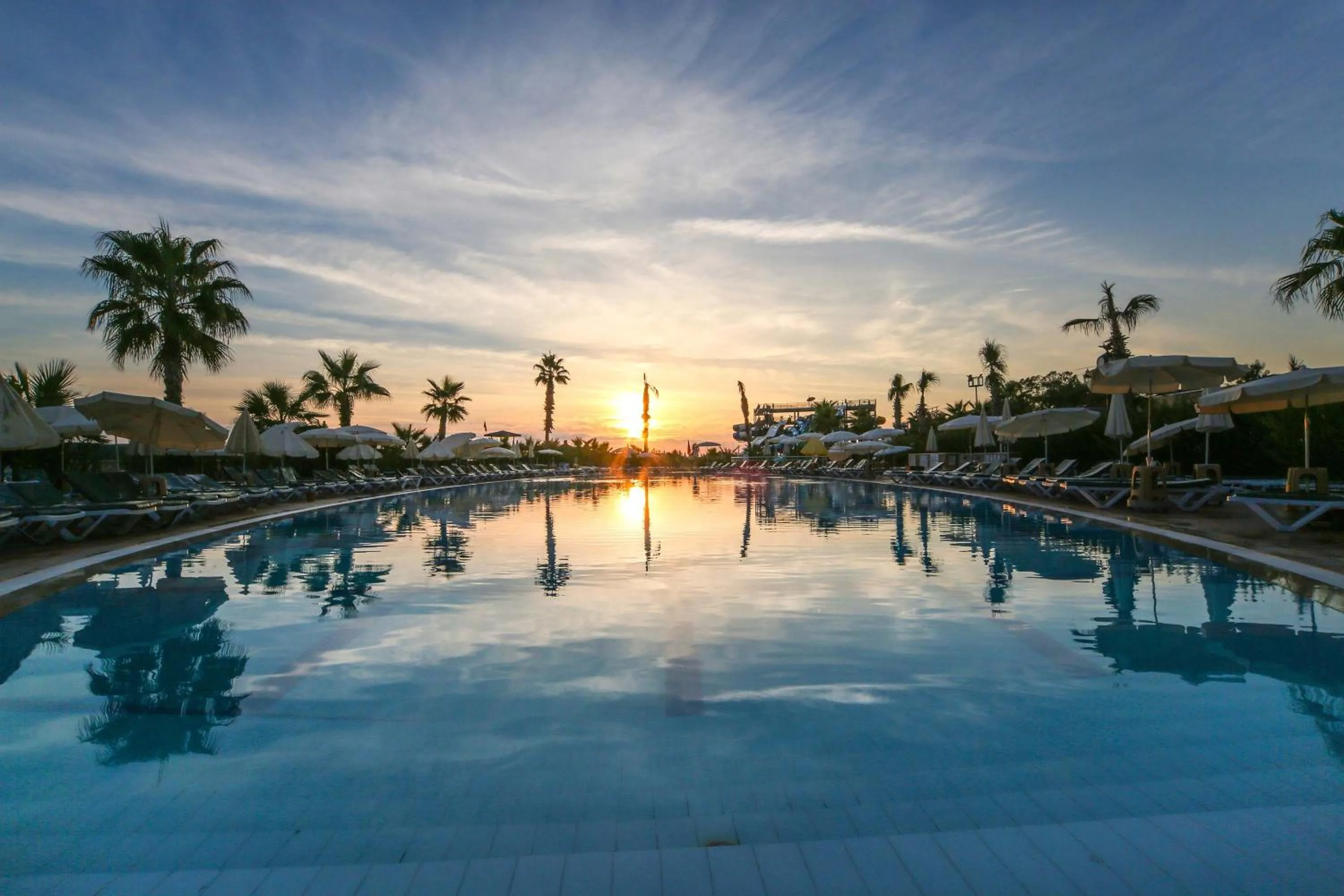 Sunset in Eftalia Aqua Resort