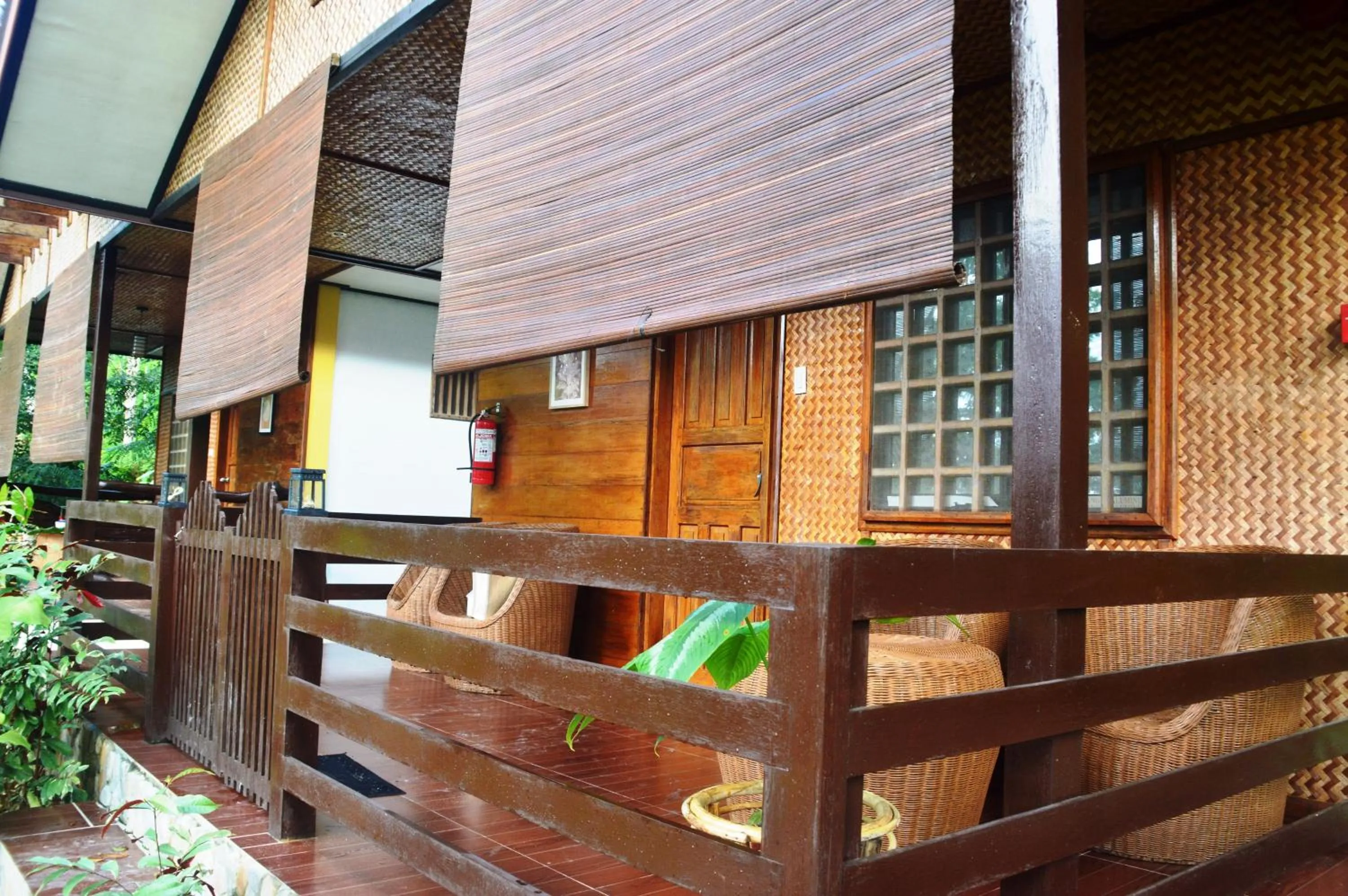 Balcony/Terrace in Victordelia Hilltop Hostel