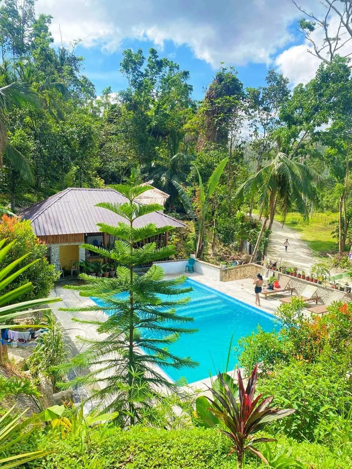 Swimming pool in Victordelia Hilltop Hostel