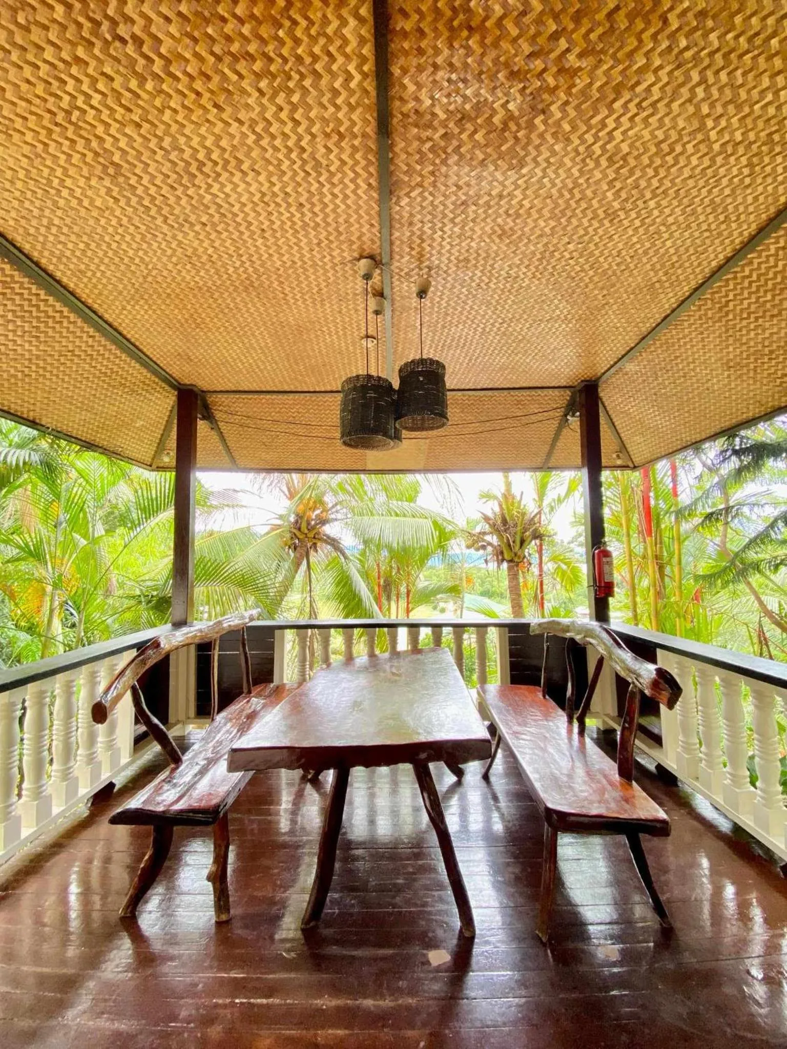 Balcony/Terrace in Victordelia Hilltop Hostel