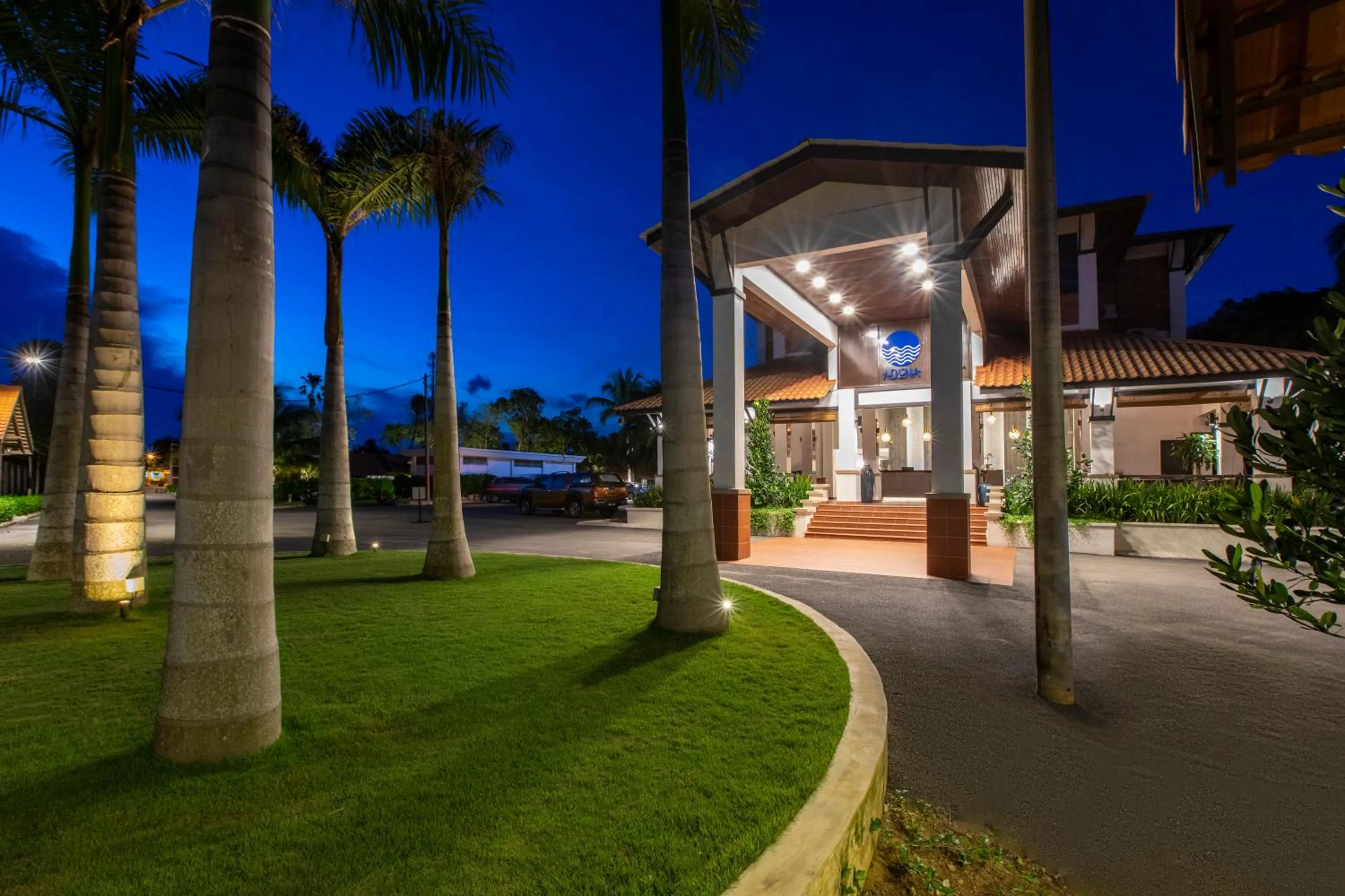 Facade/entrance in Adena Beach Resort