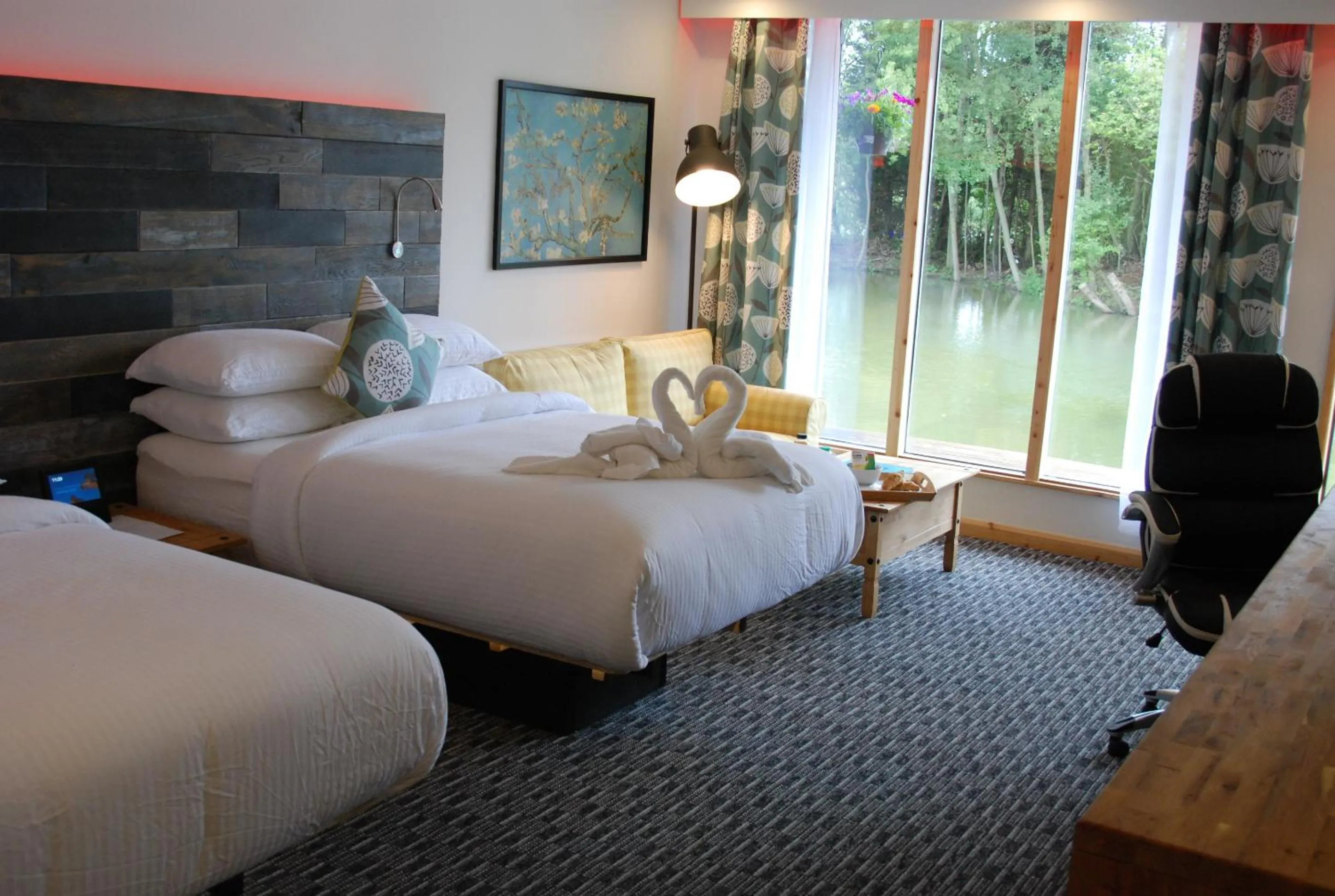 Decorative detail, Bed in TheWaterfrontLodges