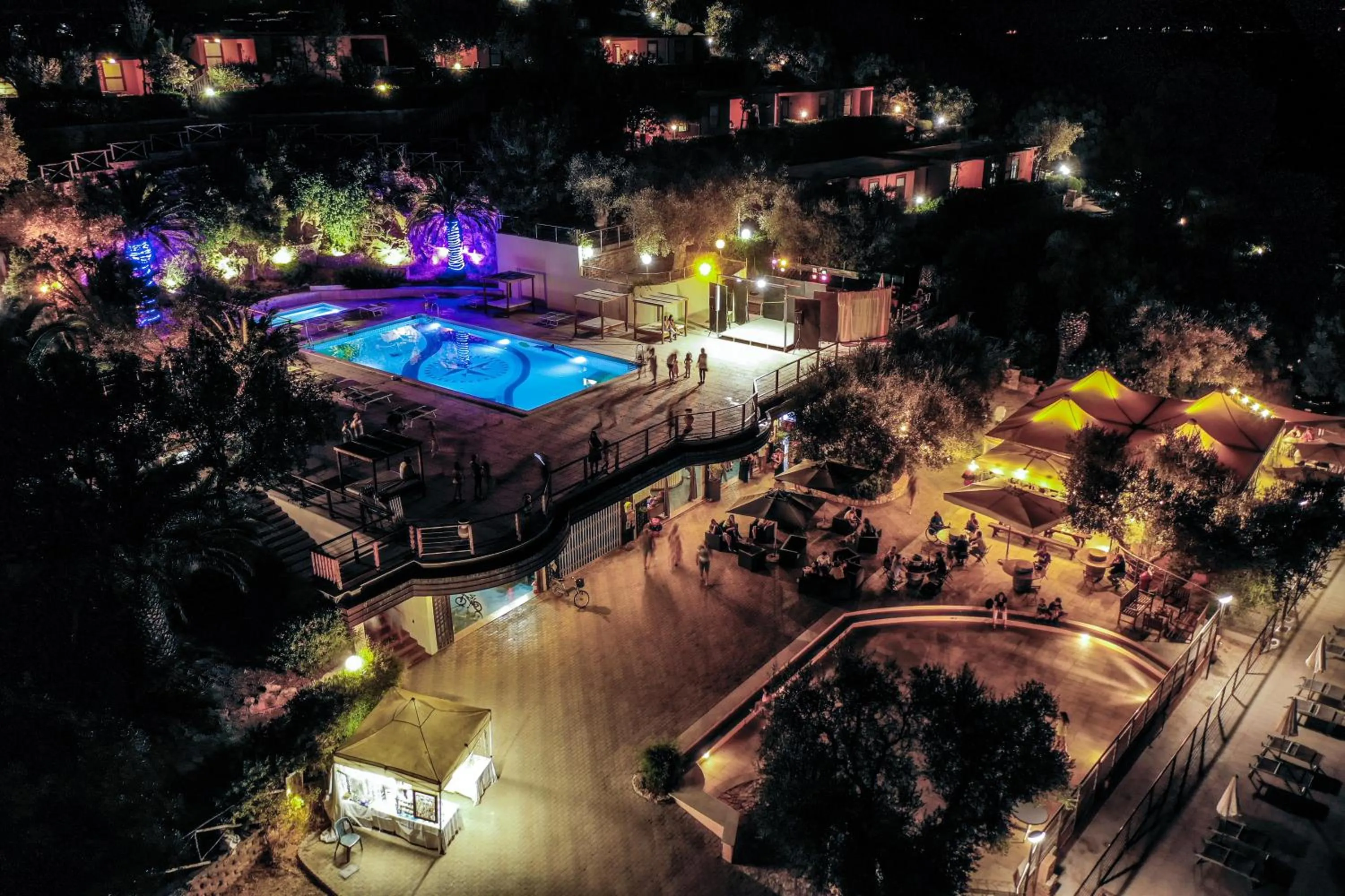 Bird's eye view in Gitavillage Talamone