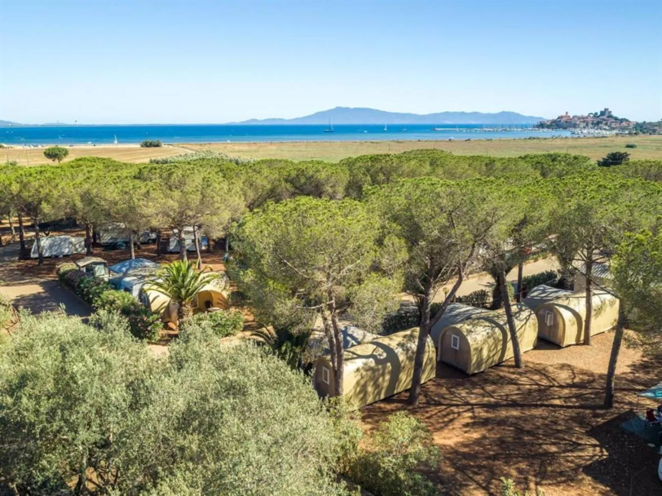 Bird's eye view in Gitavillage Talamone