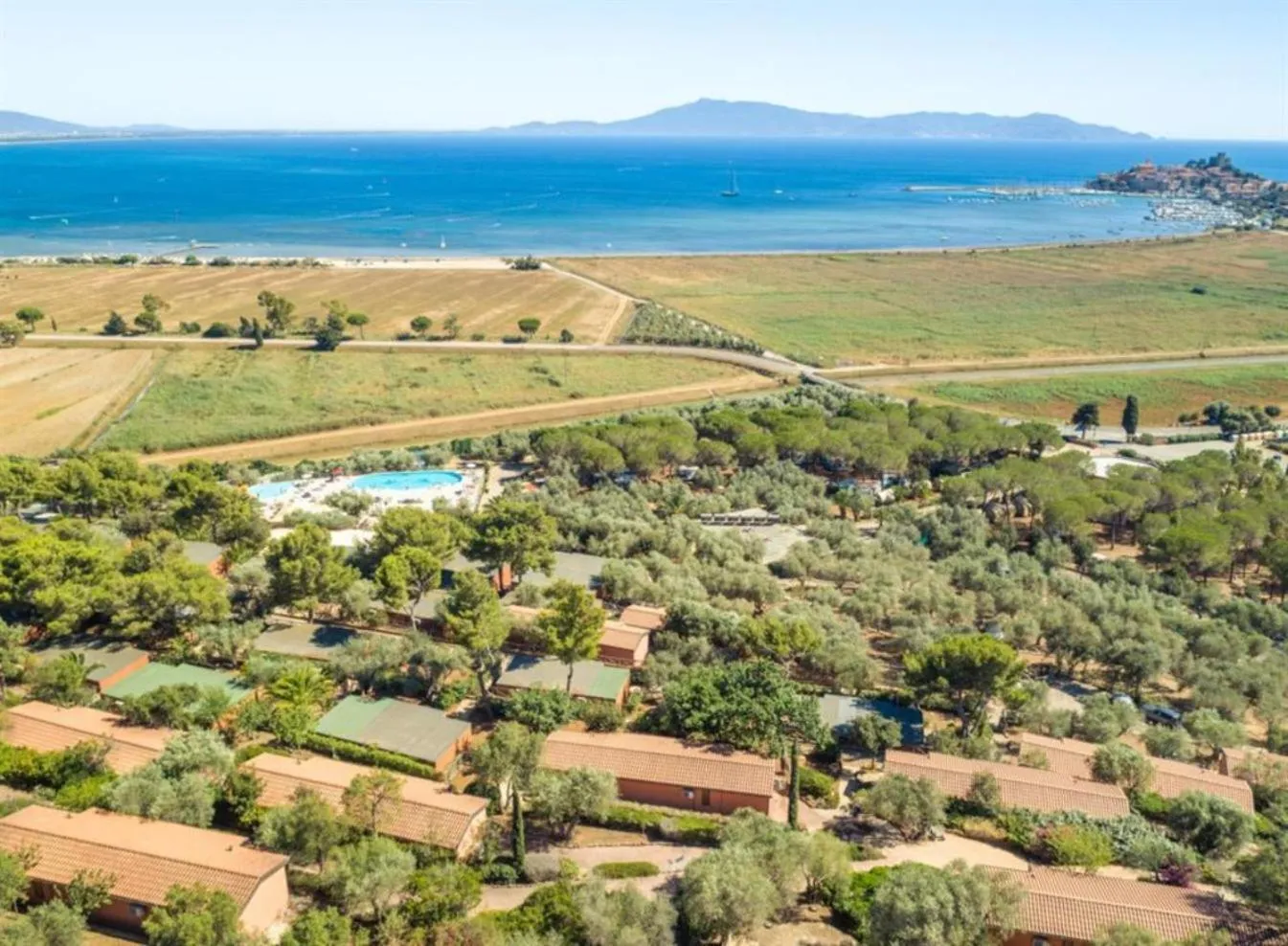 Bird's eye view in Gitavillage Talamone