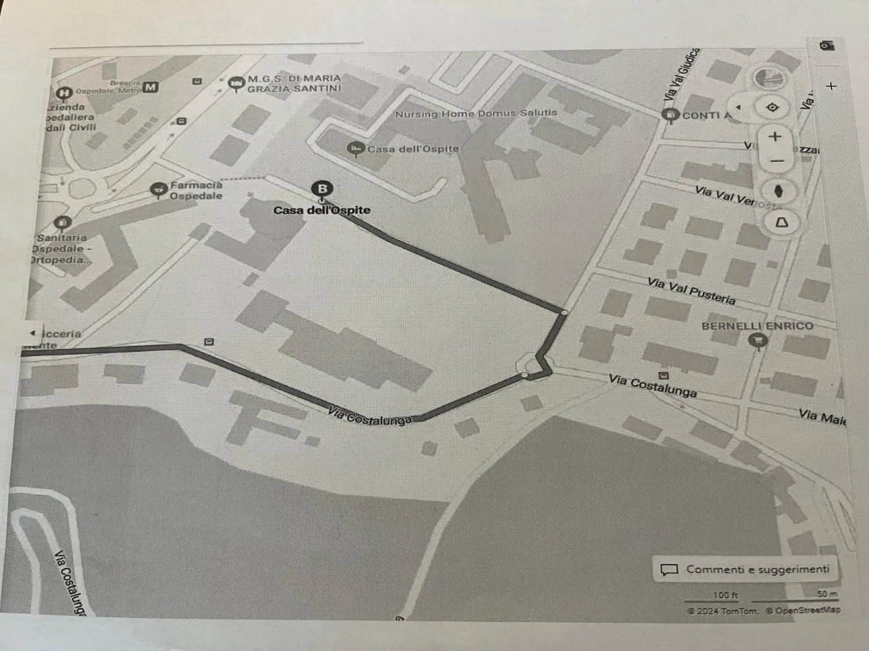 Street view in Albergo Casa dell'Ospite