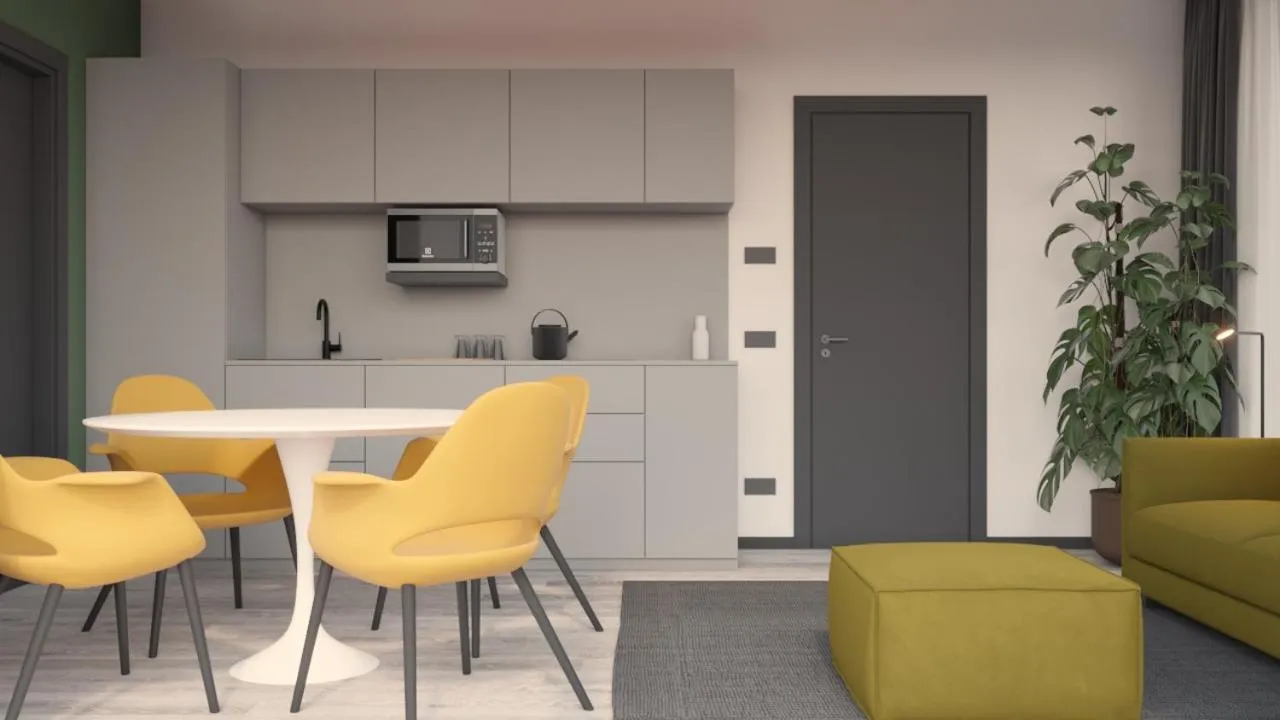 Kitchen or kitchenette in Residence Il Melograno