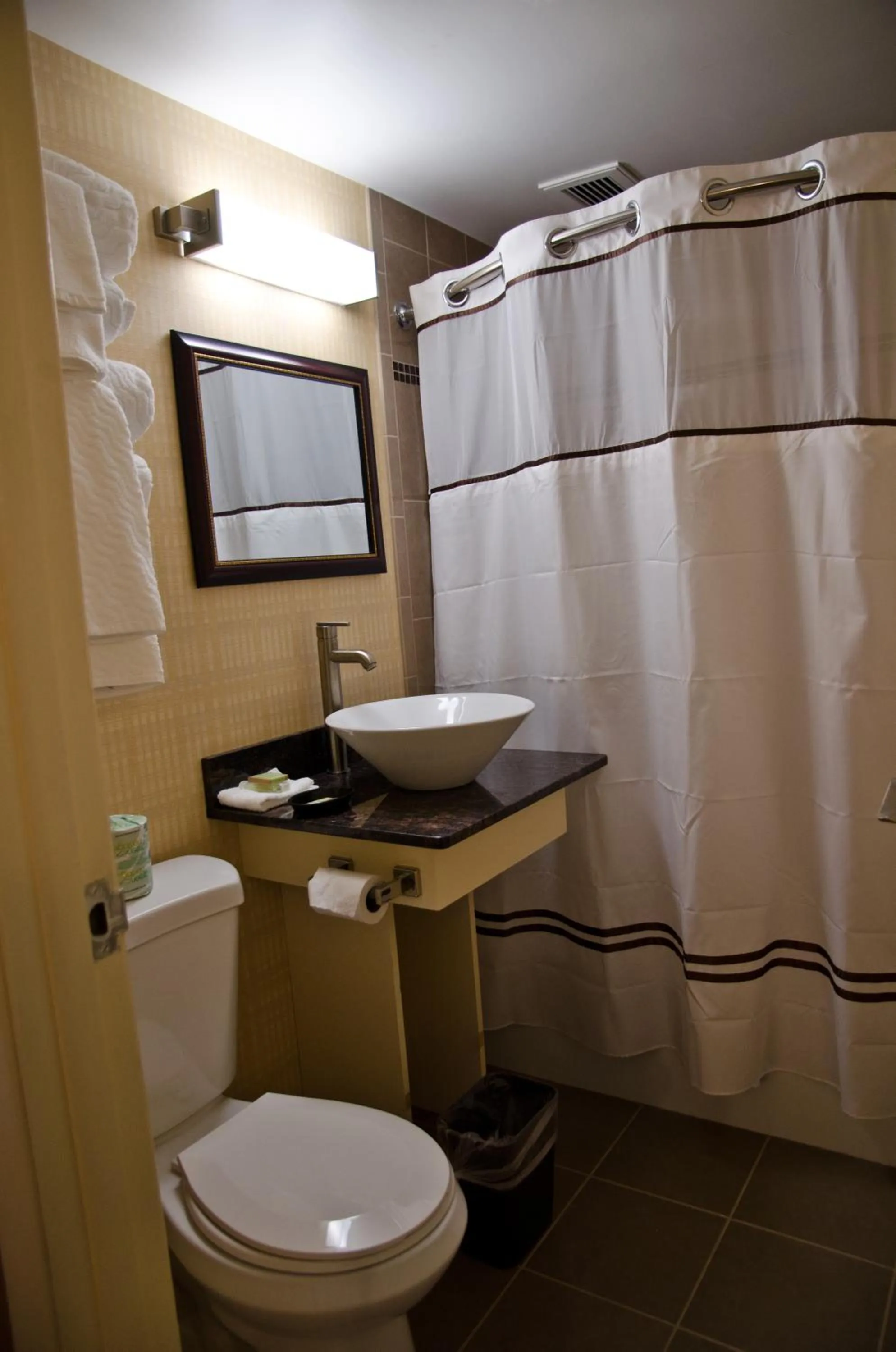 Bathroom in Aashram Hotel by Niagara River