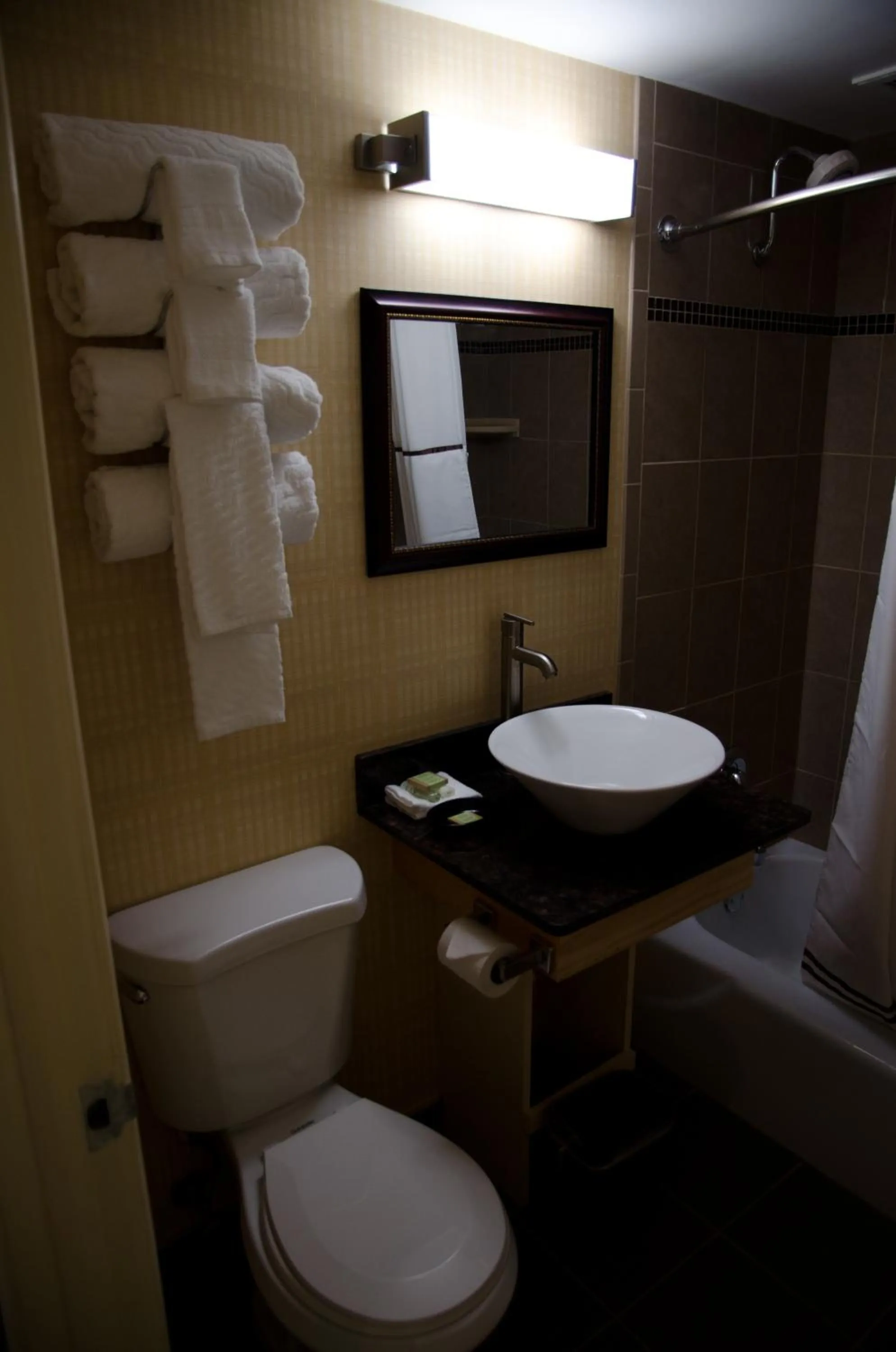 Bathroom in Aashram Hotel by Niagara River