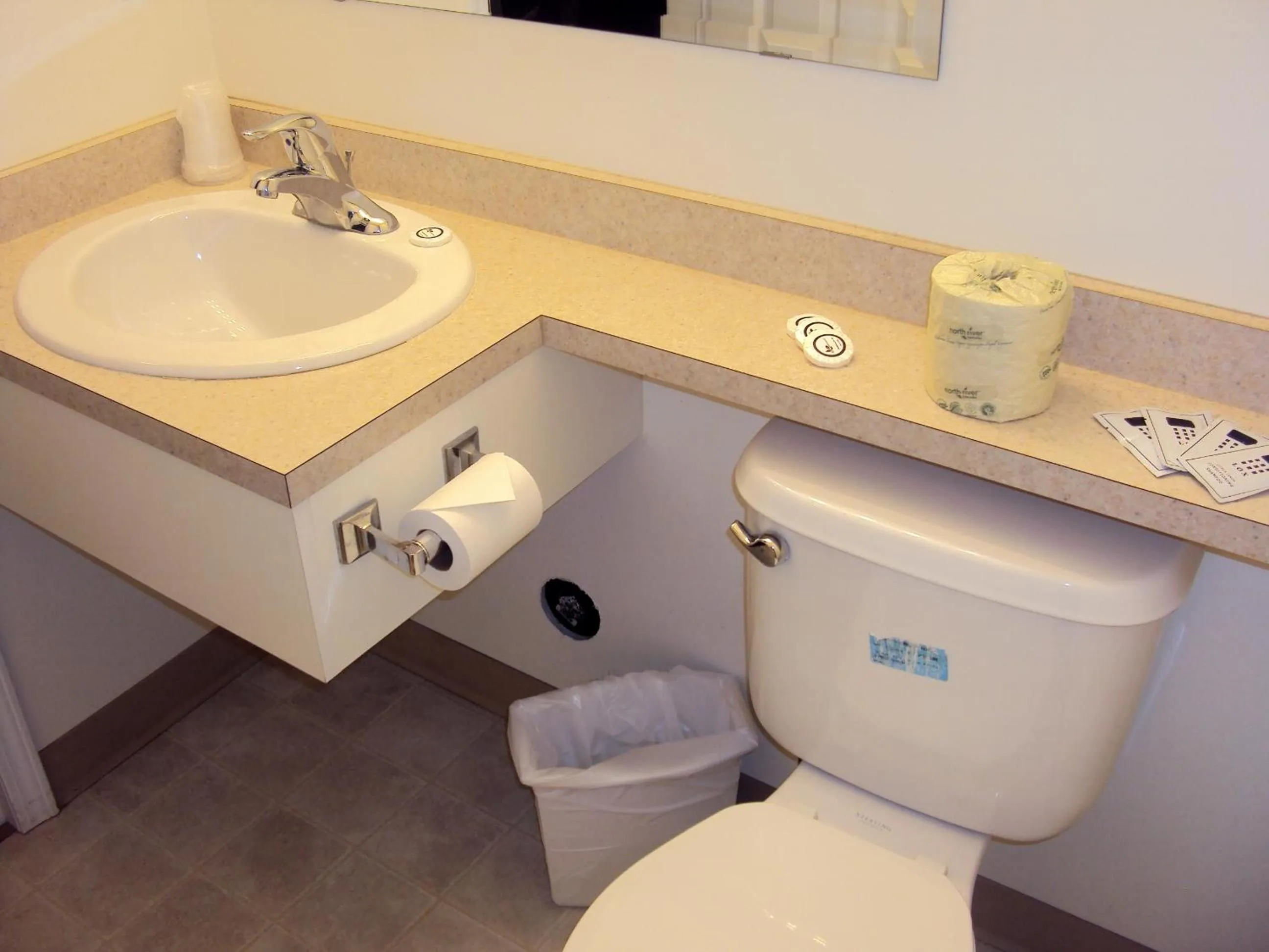 Bathroom in 100 Mile Motel & RV Park